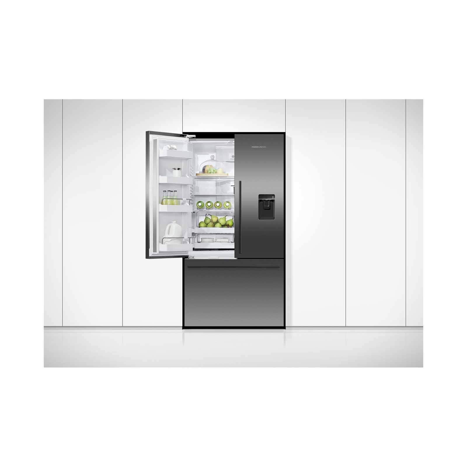 FISHER & P French Door Fridge With Ice & Water (536l) /( Black Stainless Steel ) RF610ADUSB7-image 7