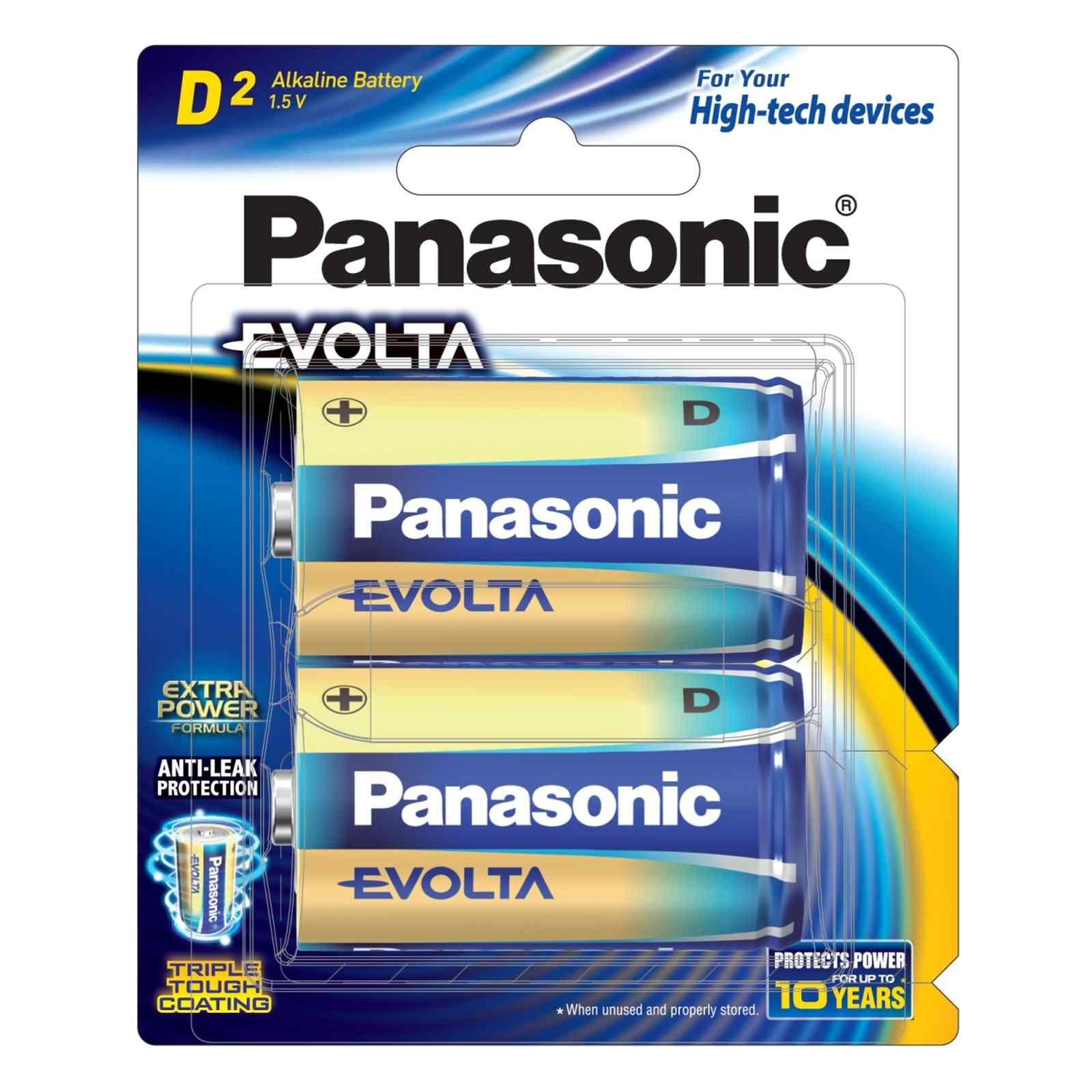 PANASONIC Evolta D-size 2 Pcs Pack LR20EG/2B-image null