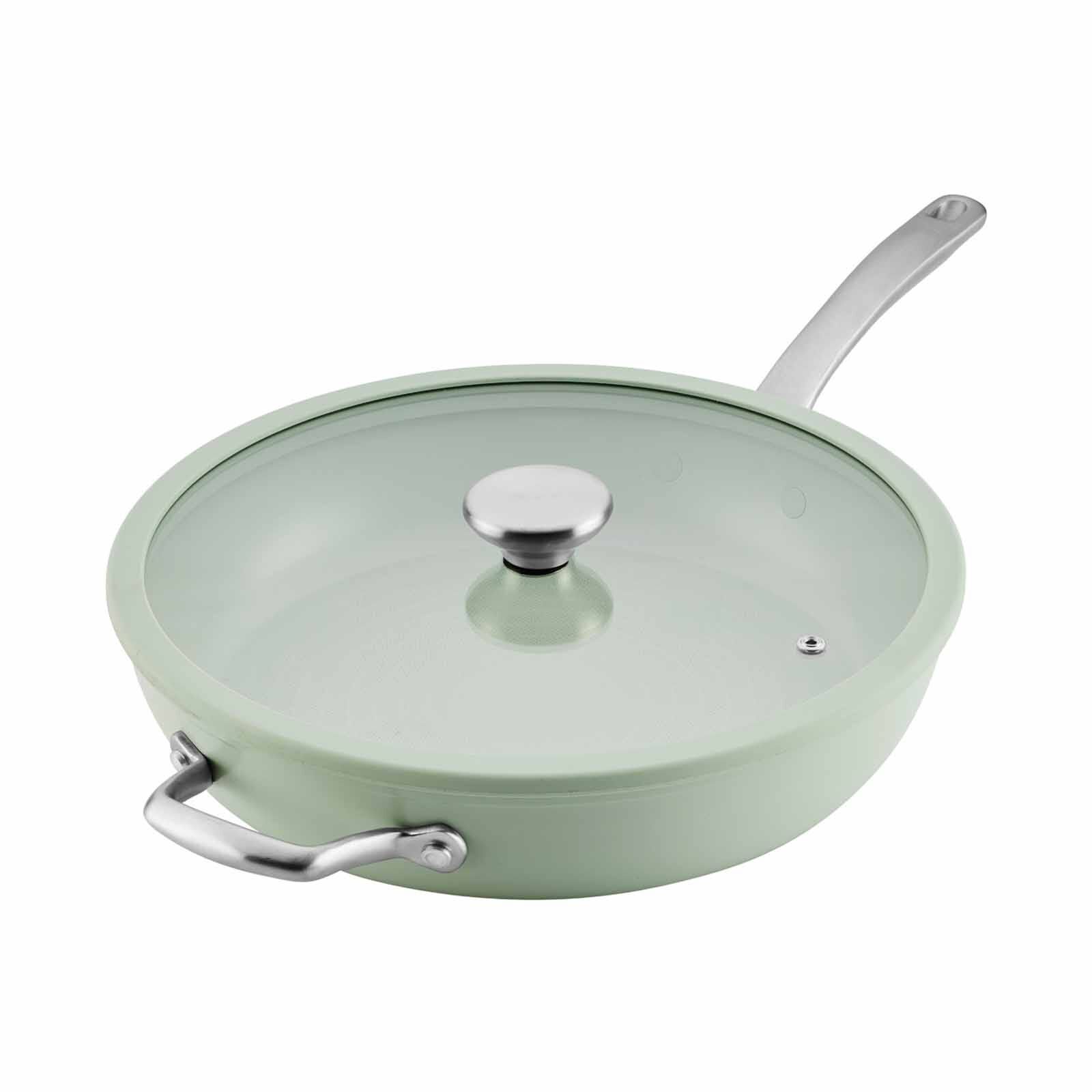 CIRCULON Halo With Laserdefense Ceramic Nonstick 30.4cm Frypan With Helper Handle - Sage 16158-image 1