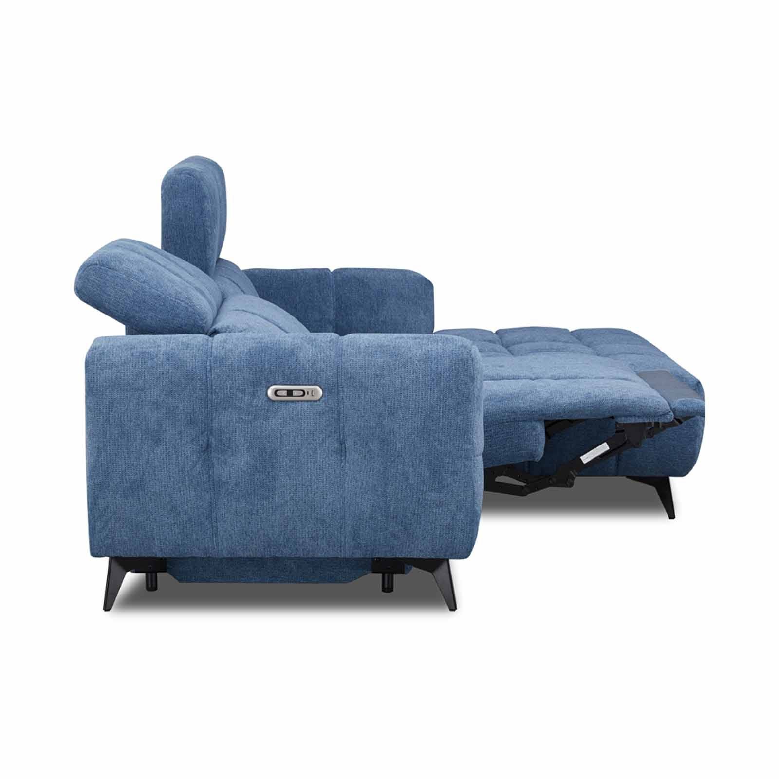 MUZE L Shaped Recliner (fab) Right Cat A Blue Fabric Sofa ANJA-image 8