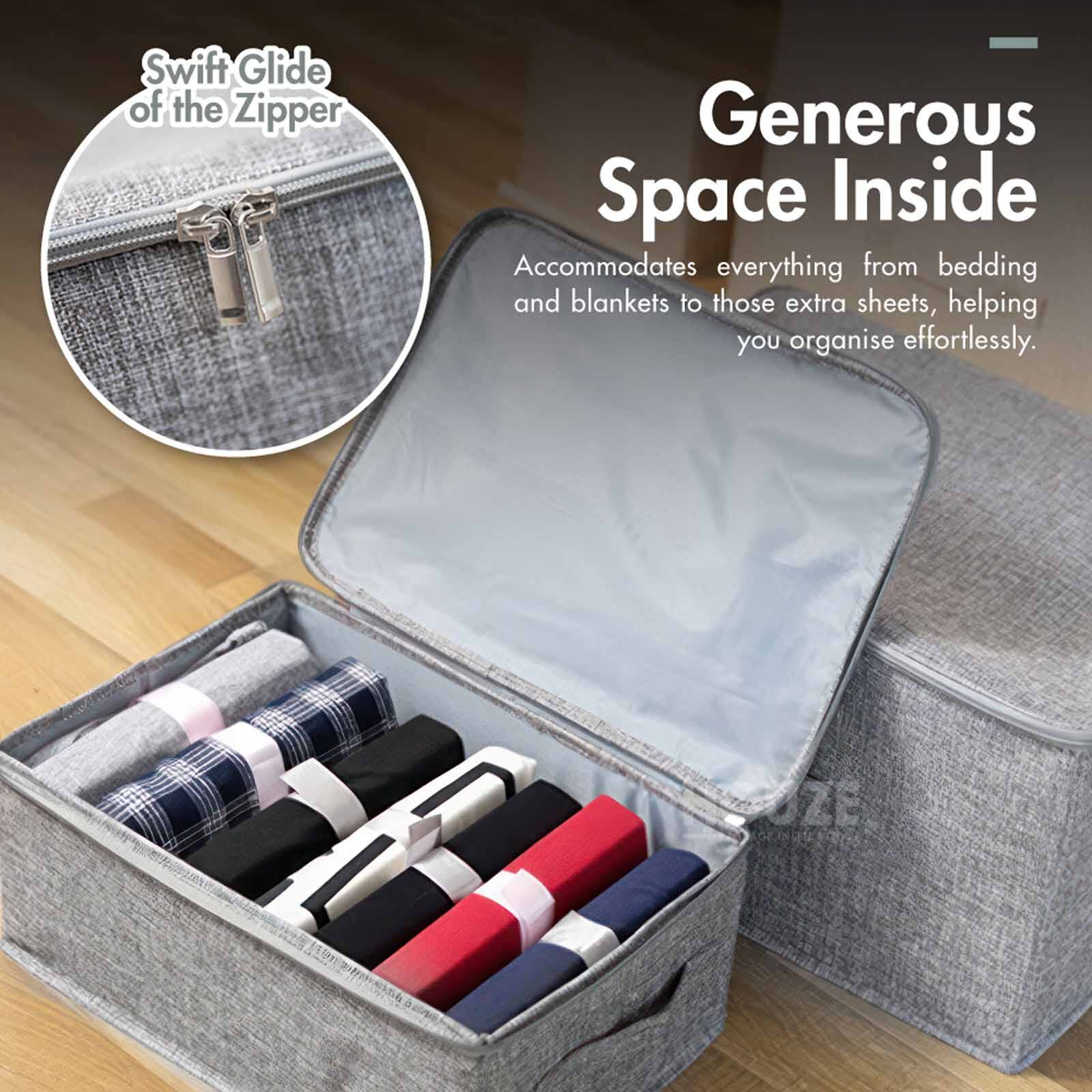LAVA Storage Box With Zipper Lid (l) - Beige SB-1711-BEIGE-image 5