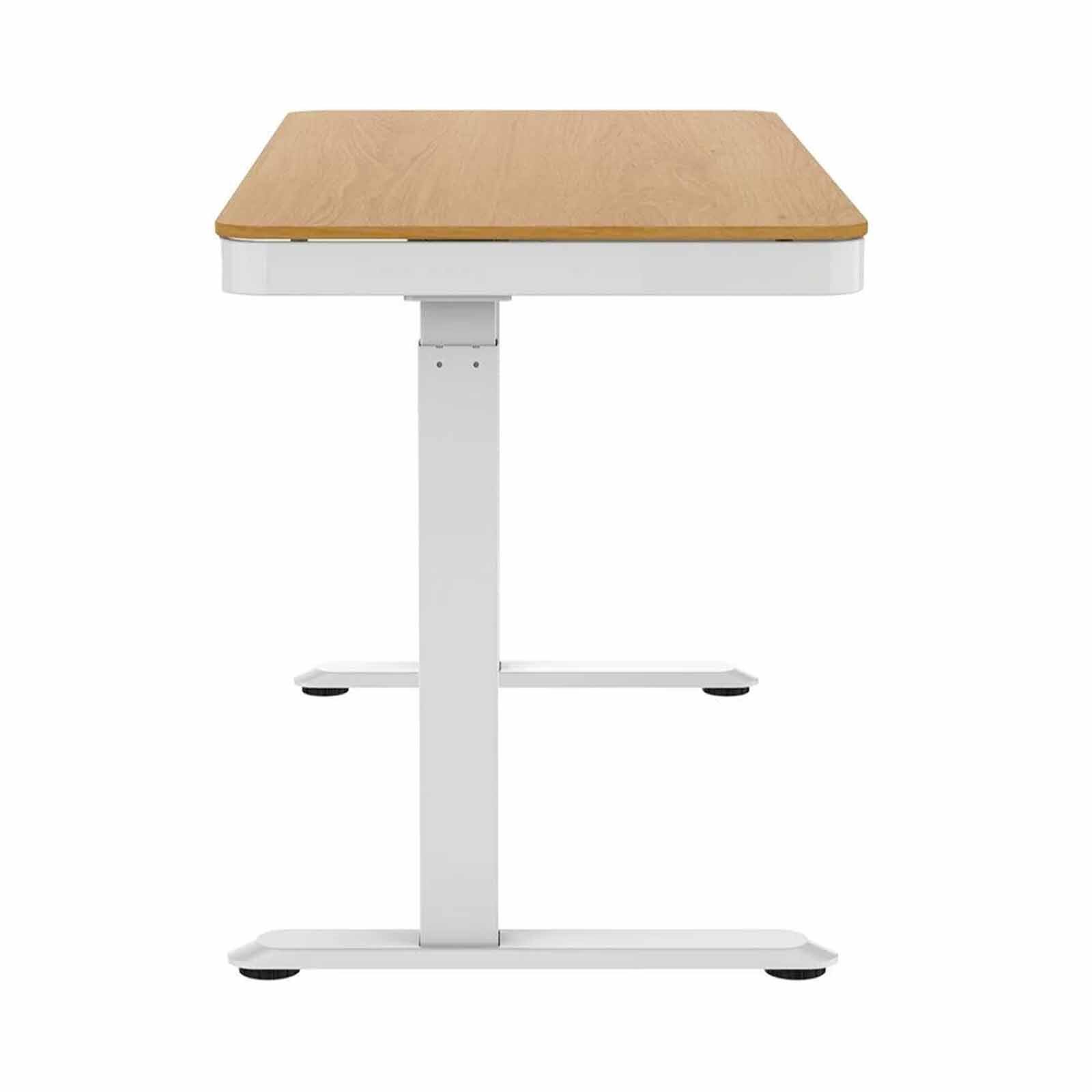 Height Adjustable Desk (oak+white) ARCHITECT-image 3