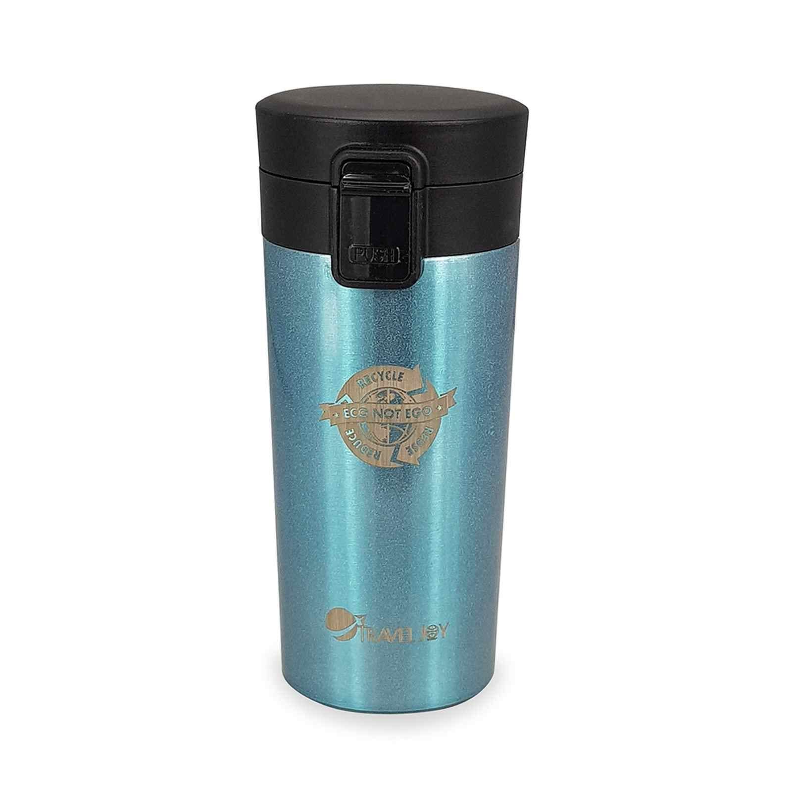 TRAVEL JOY Eco Insulated Mug (380ml) Pearl Blue TJECOMUG-PBLU