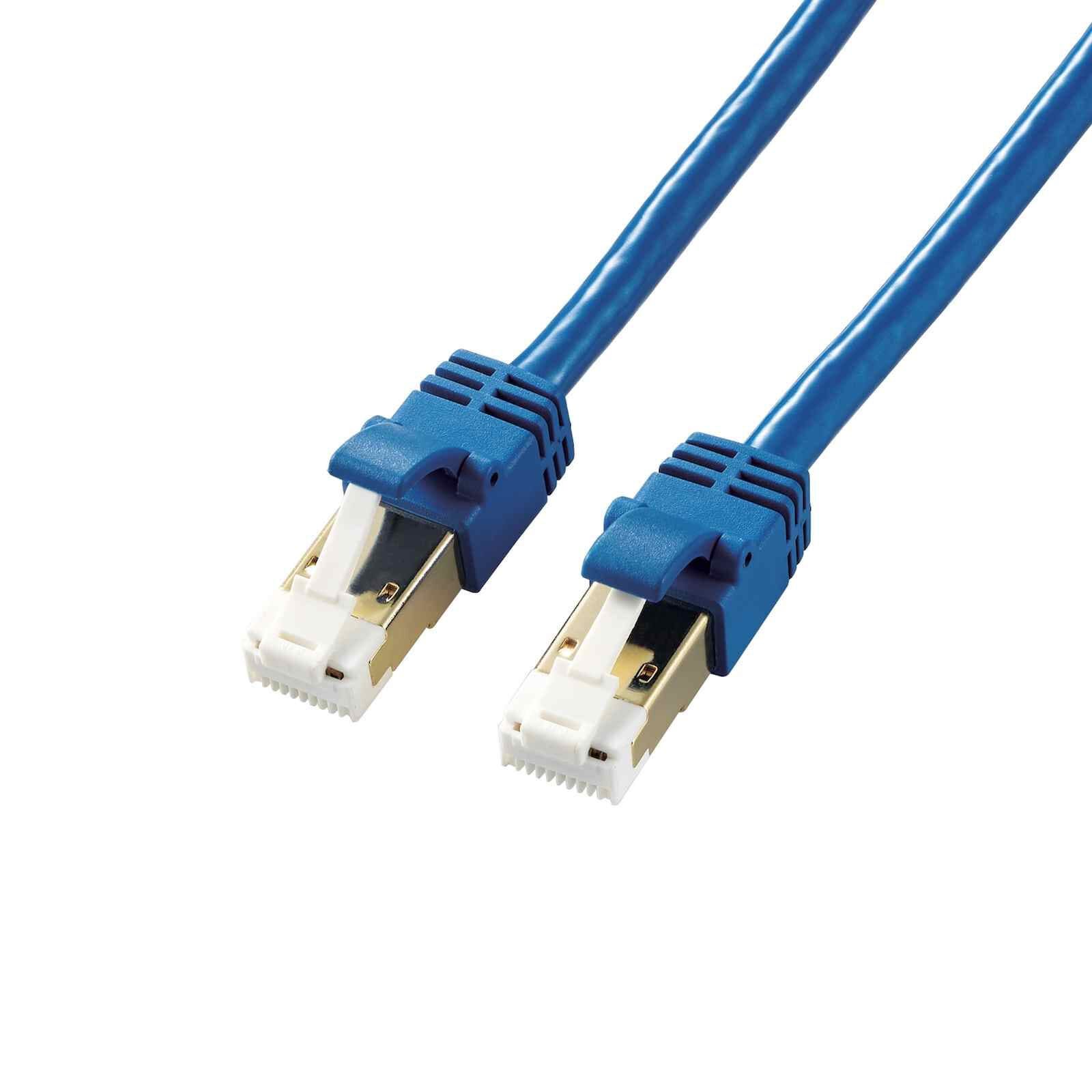 ELECOM Lan Cable Cat7 1m Unbreakable Latch/soft Cable LD-TWSYT/BM1-image 1