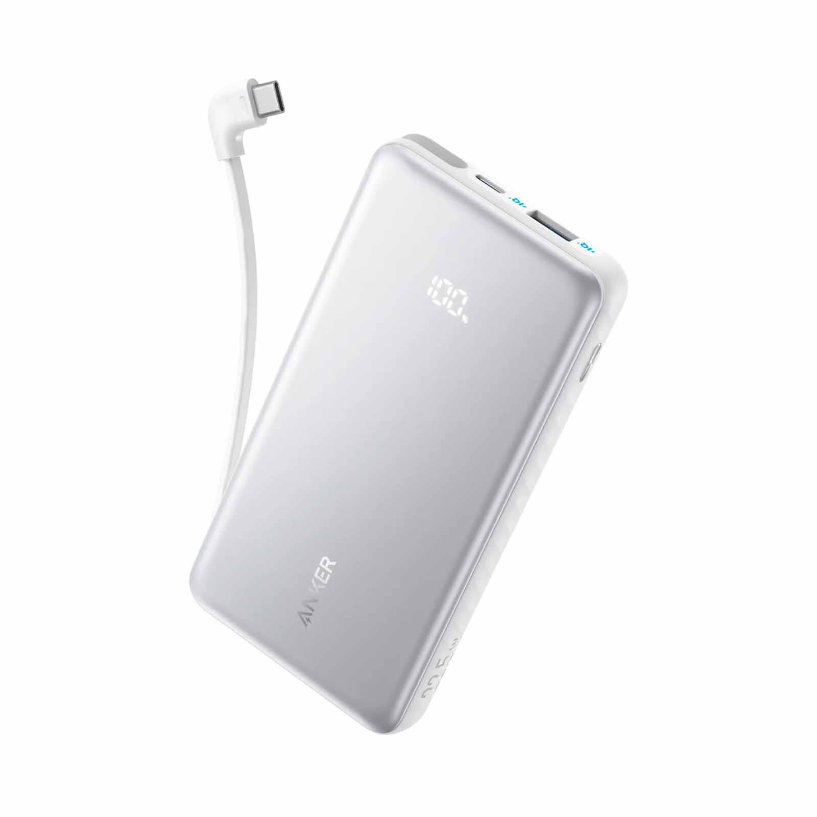 ANKER Zolo Powerbank 10000mah 22.5w Built-in Usb-c 110d - White A110DH21