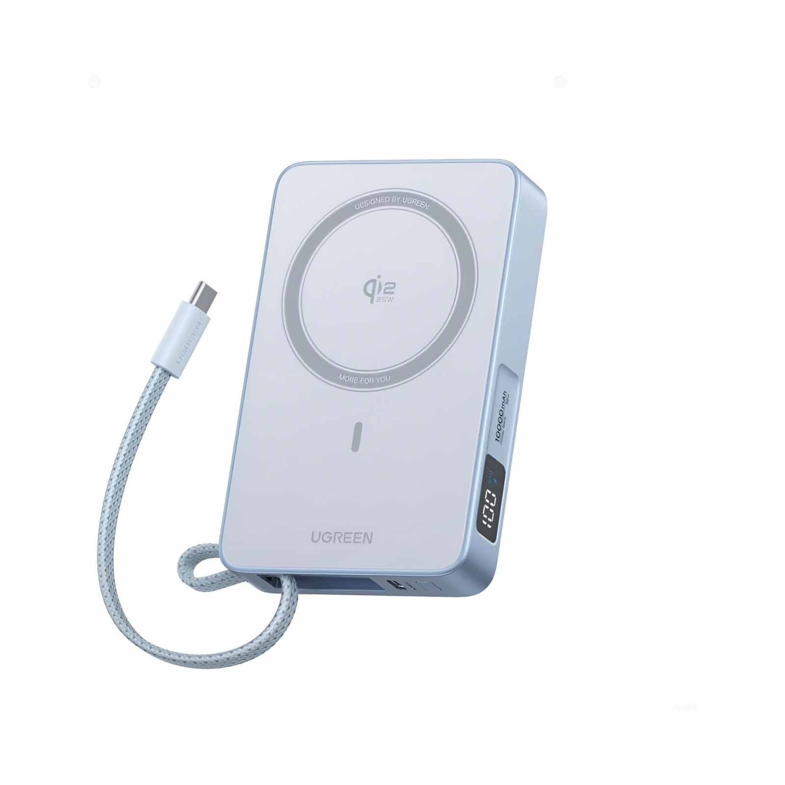 UGREEN 10000mah 35w Pd Power Bank With Qi 2.2 25w Magnetic Charging, Ccc PB773_65958B-image 1