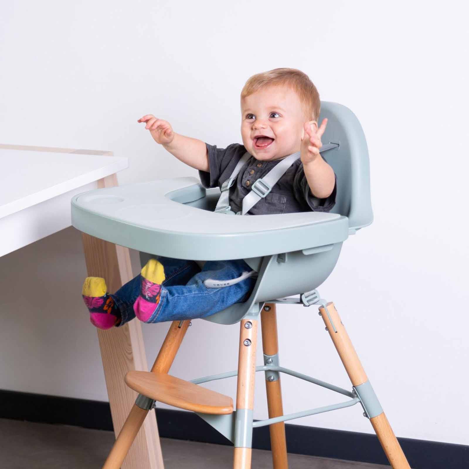CHILDHOME Feeding Tray + Silicone Placemat - Mint (online) EVOLU HIGH CHAIR-image 2