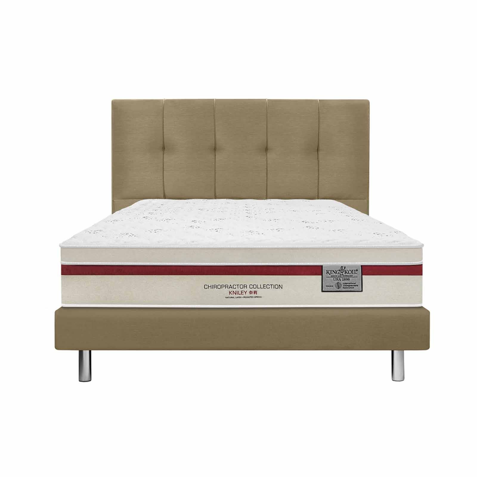 KINGKOIL Single Size Mattress W/ss193 Storage Divan And Headboard CHIROPRACTOR COLLECTION KNILEY-image 1