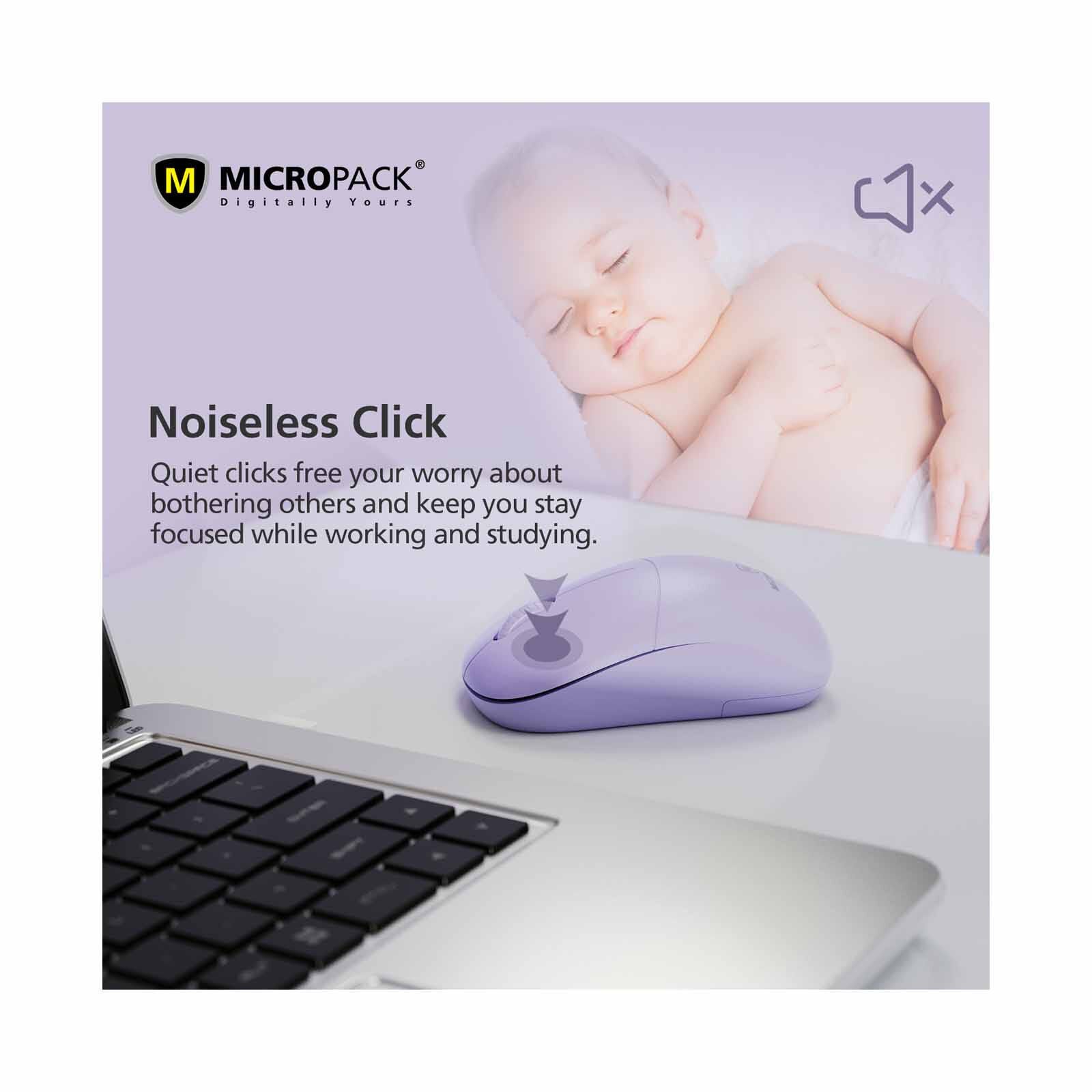 MICROPACK Speedy Mini 2 Wireless Mouse - Purple MP-712W-PL-image 6