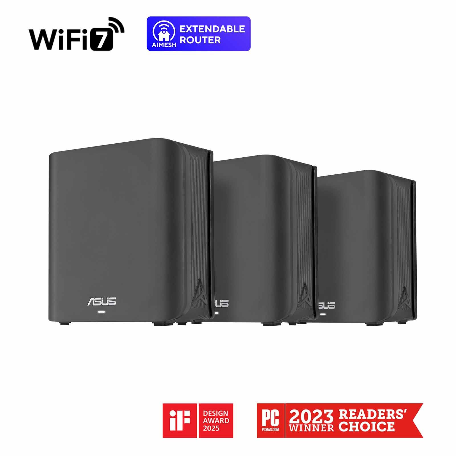 ASUS Be3600 Dual Band Wifi 7 Mesh White (3pack) BD4(W-3-PK)-image 1