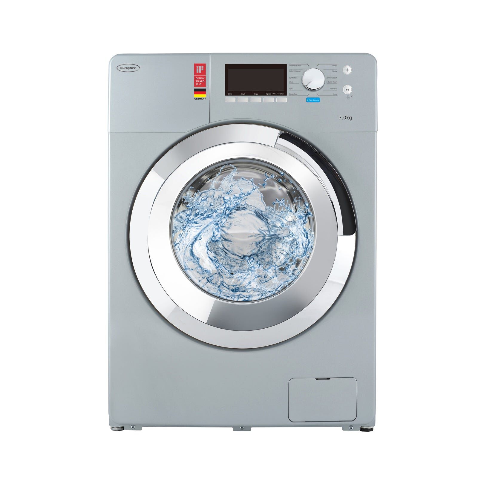 EUROPACE Front Load Washer (8.5kg) EFW7850S (SILVER)-image null