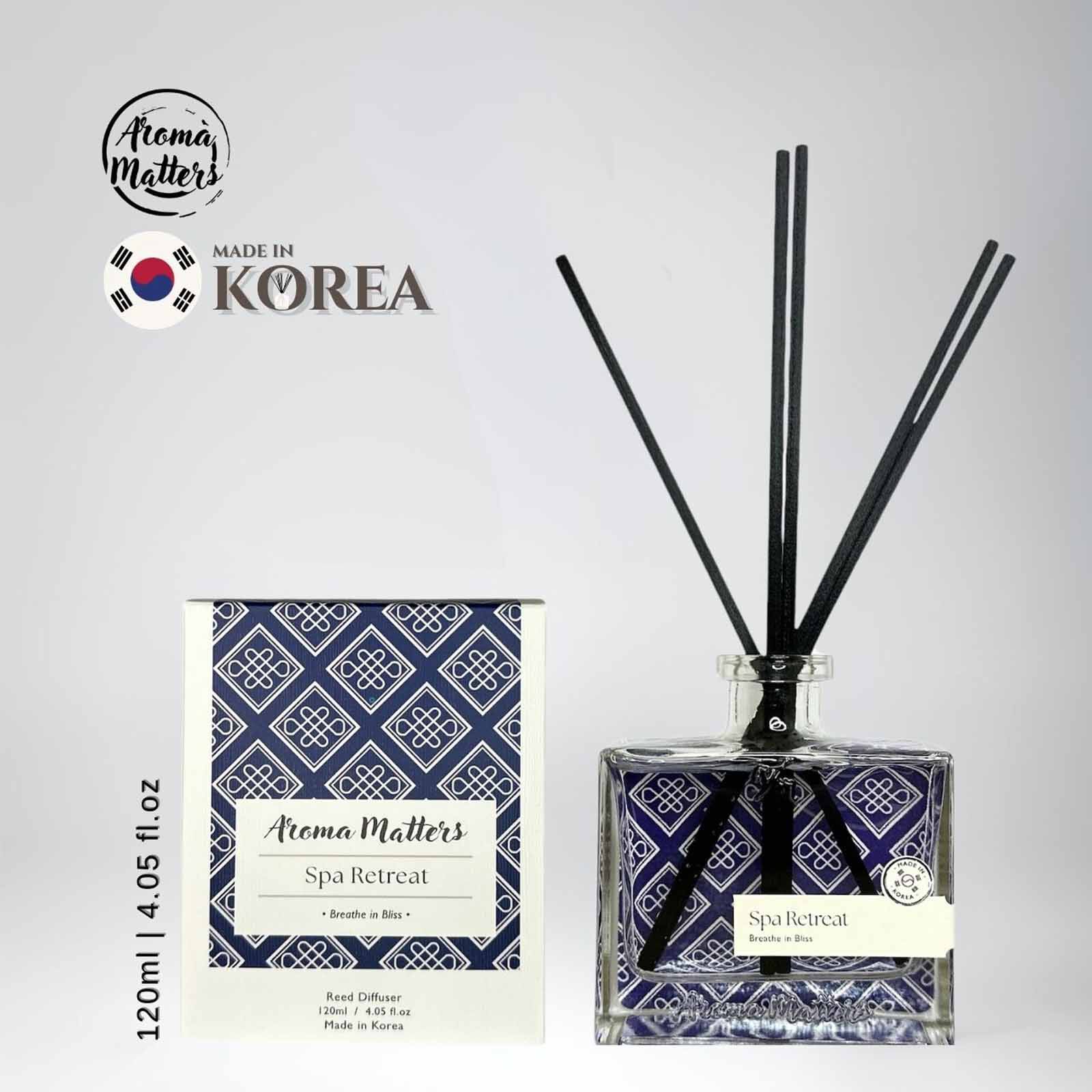 AROMA MATT Spa Retreat Reed Diffuser 4.05 Fl.oz (120ml) BOTTLE120-SPA RETREAT-image 1