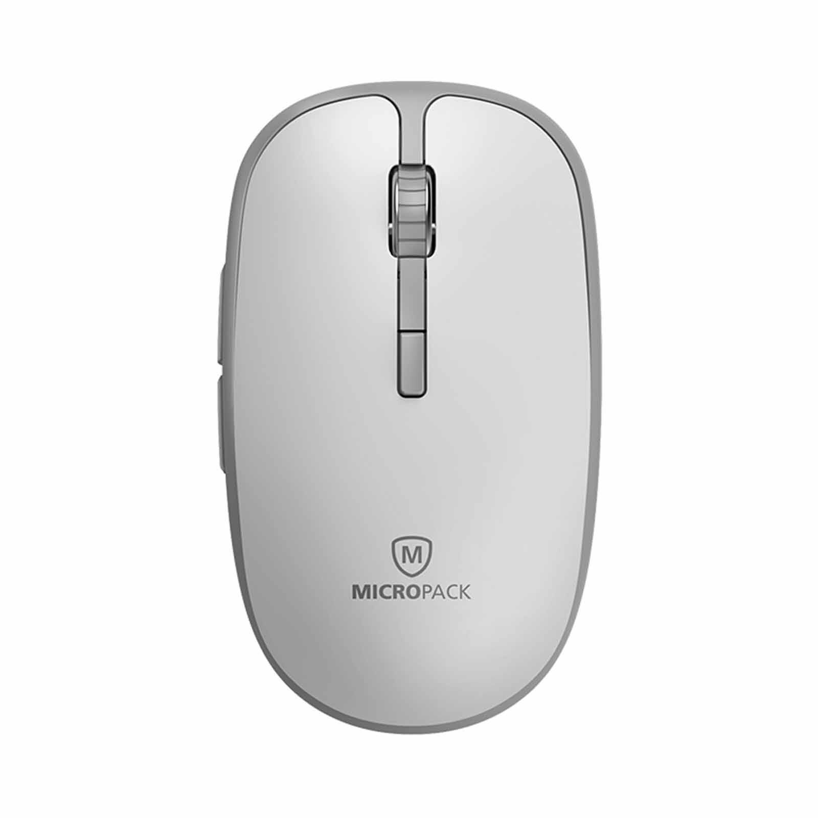 MICROPACK Speedy Slient 2 Dual Modes Wireless Mouse - White MP-729B-WH