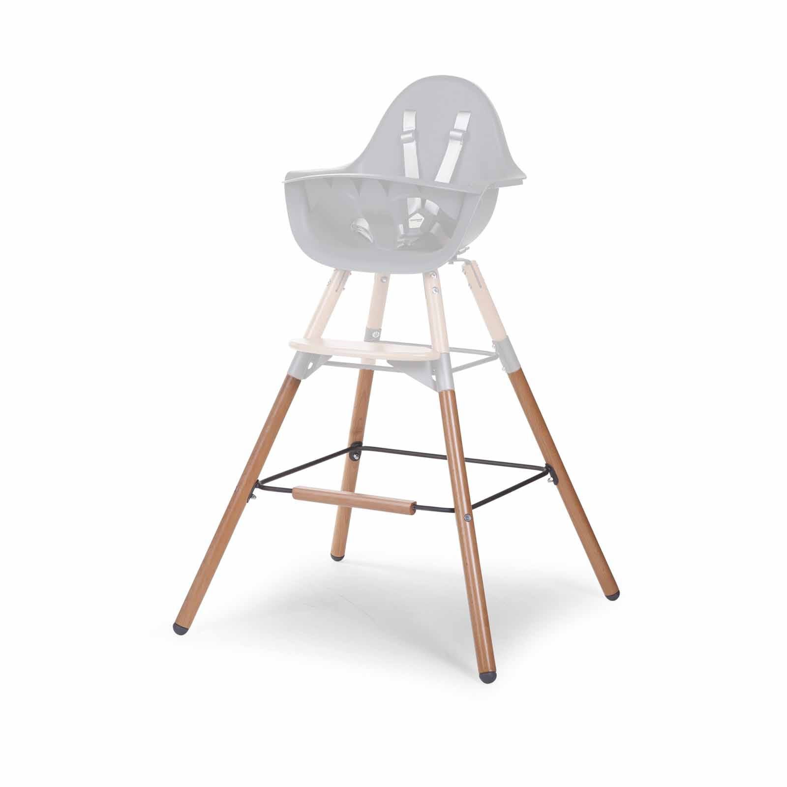 CHILDHOME Extra Long Legs + Footrest - Natural Anthracite (online) EVOLU HIGH CHAIR-image 3