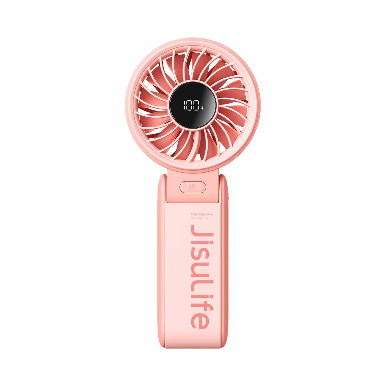 JISULIFE Handheld Fan Life7 (3600mah) LIFE7-3600 PINK-image 1
