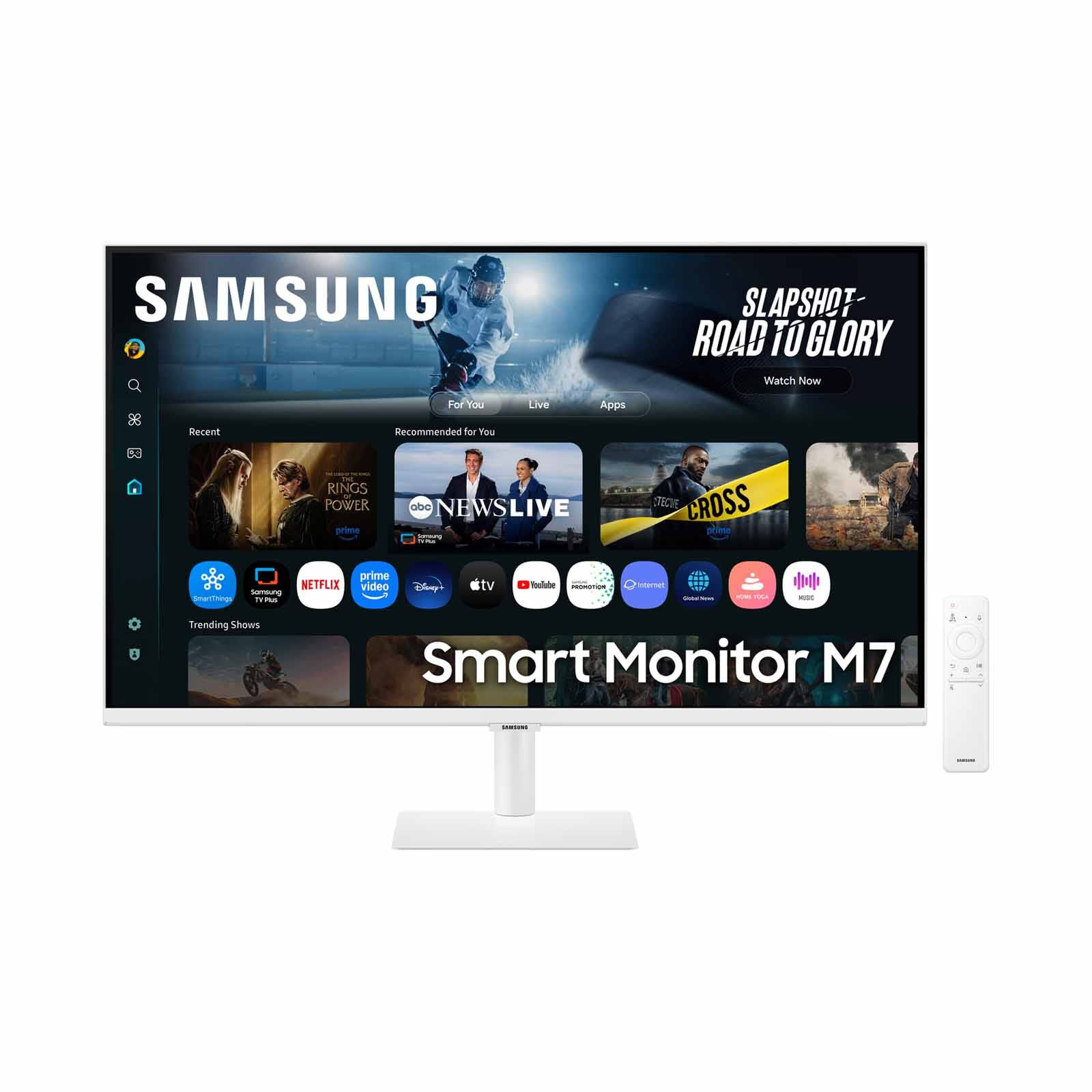 SAMSUNG 32in 4k M7 Flat Smart Monitor (white) + Movable Smart Monitor Stand F-32FM701EE (LS32FM701UEXXS-F+Z-MOVSTAND-32A1WH)-image 2
