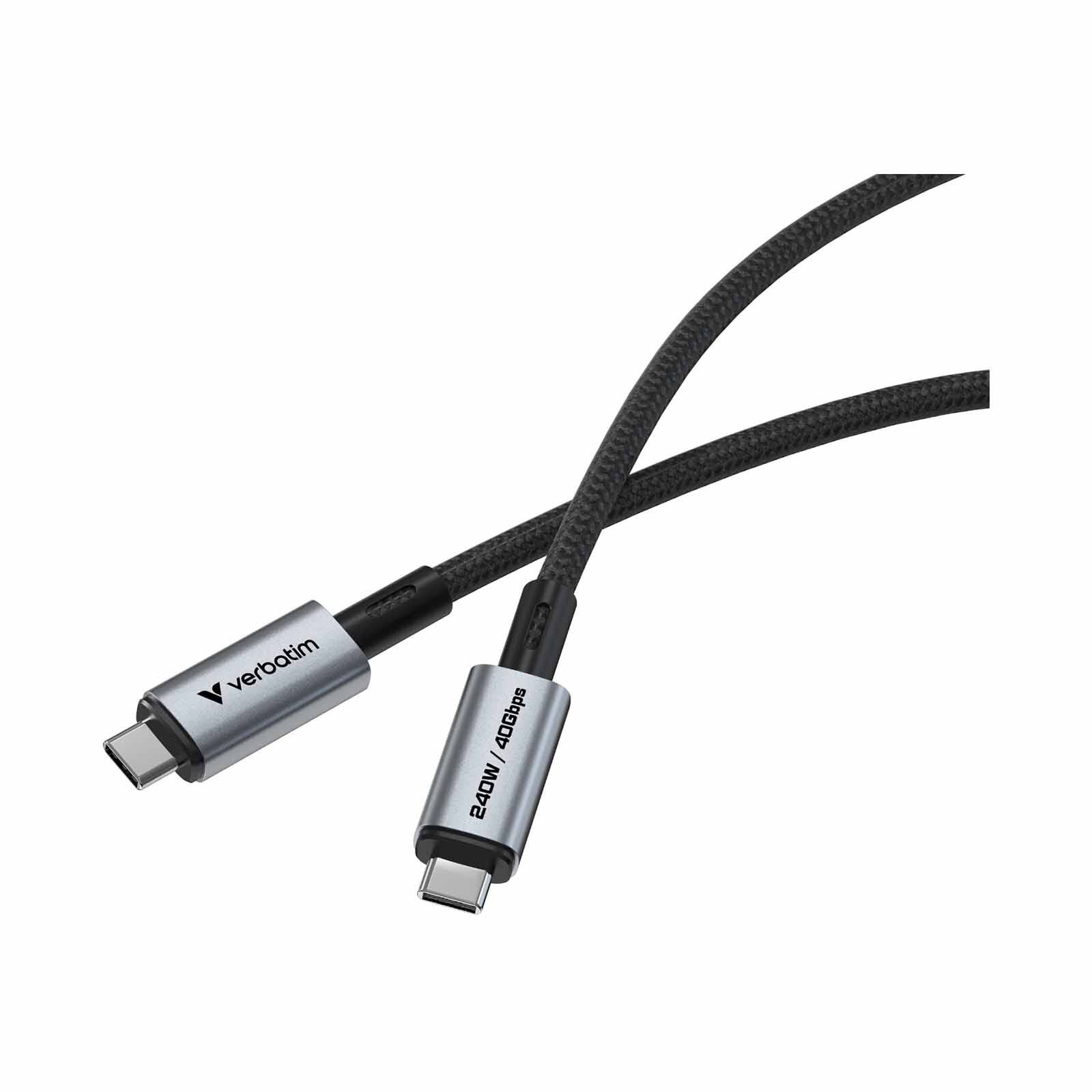 VERBATIM Sync & Charge Usb C To Usb C 240w 40 Gbps120 Cm VM31847-image 3