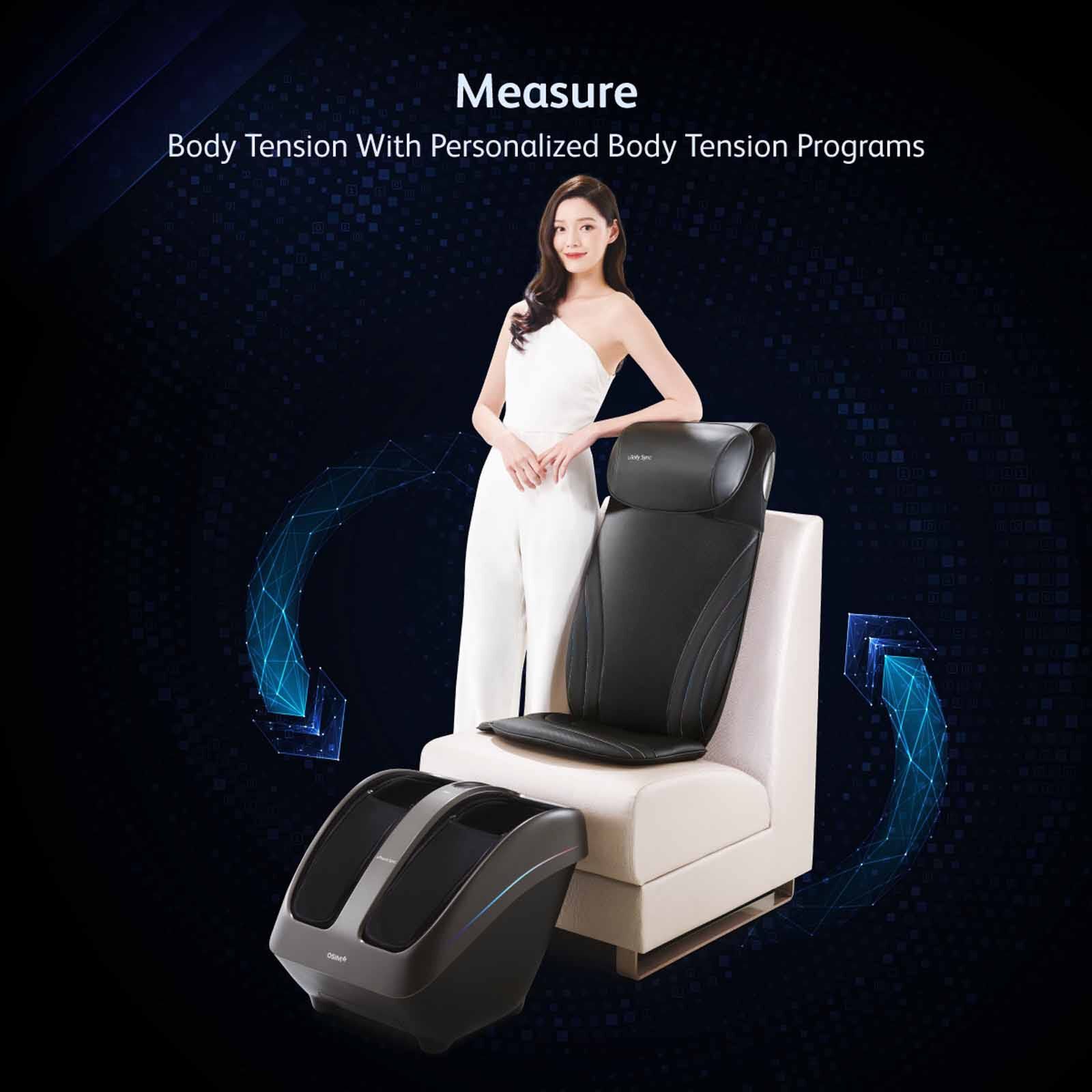 OSIM Ujolly Sync Full Back Massager - Black OS-2233 - BLACK-image 5