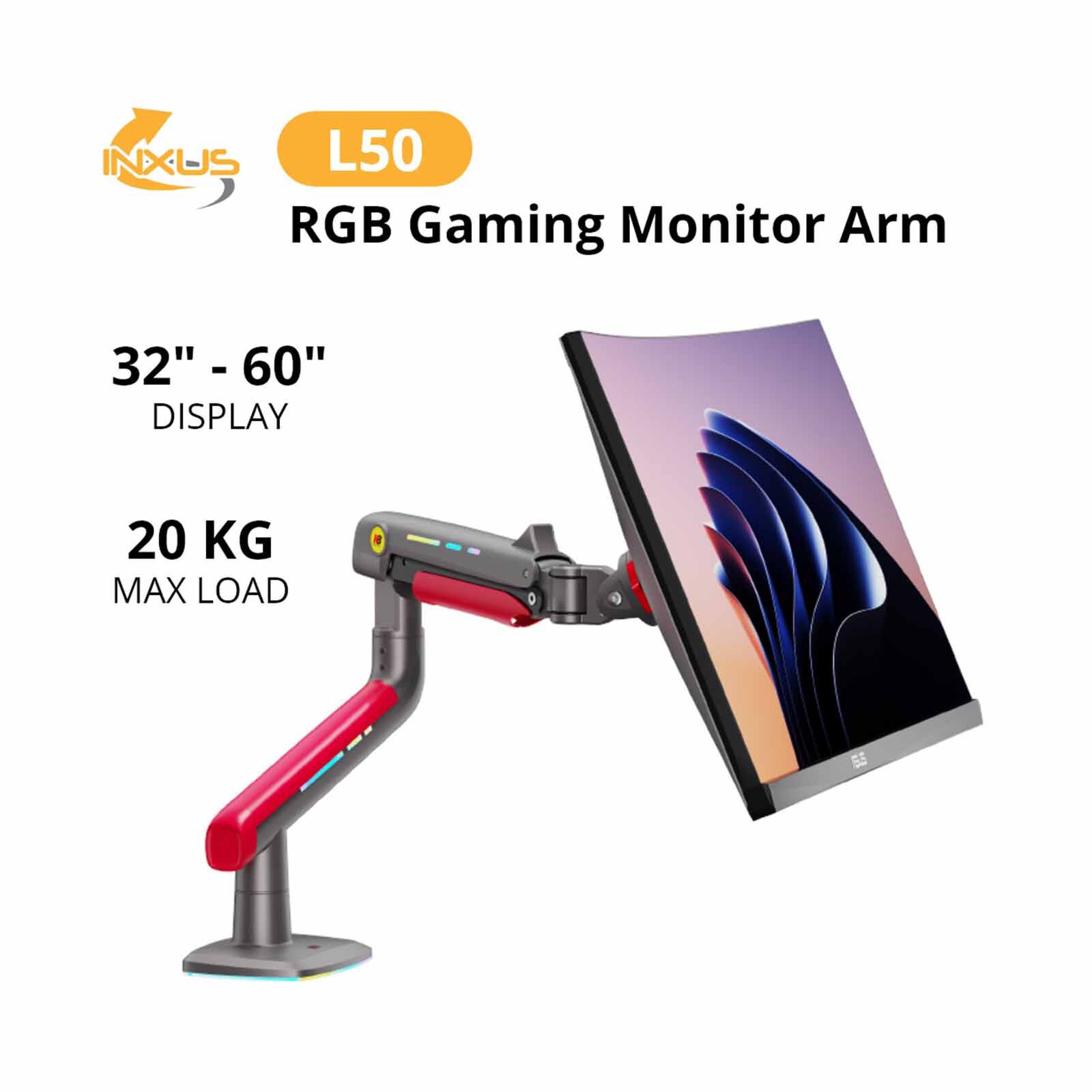NORTHBAYOU L50 Gaming Monitor Arm Red L50 RED-image 1