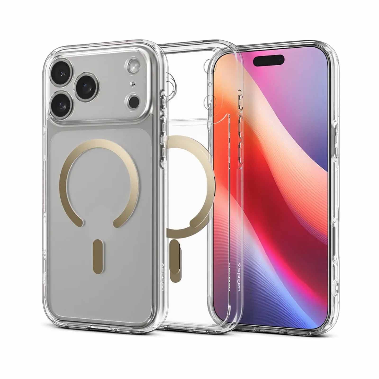 SPIGEN Iphone 17 Pro Max Ultra Hybrid Magfit Clear Gold ACS10284-image 1