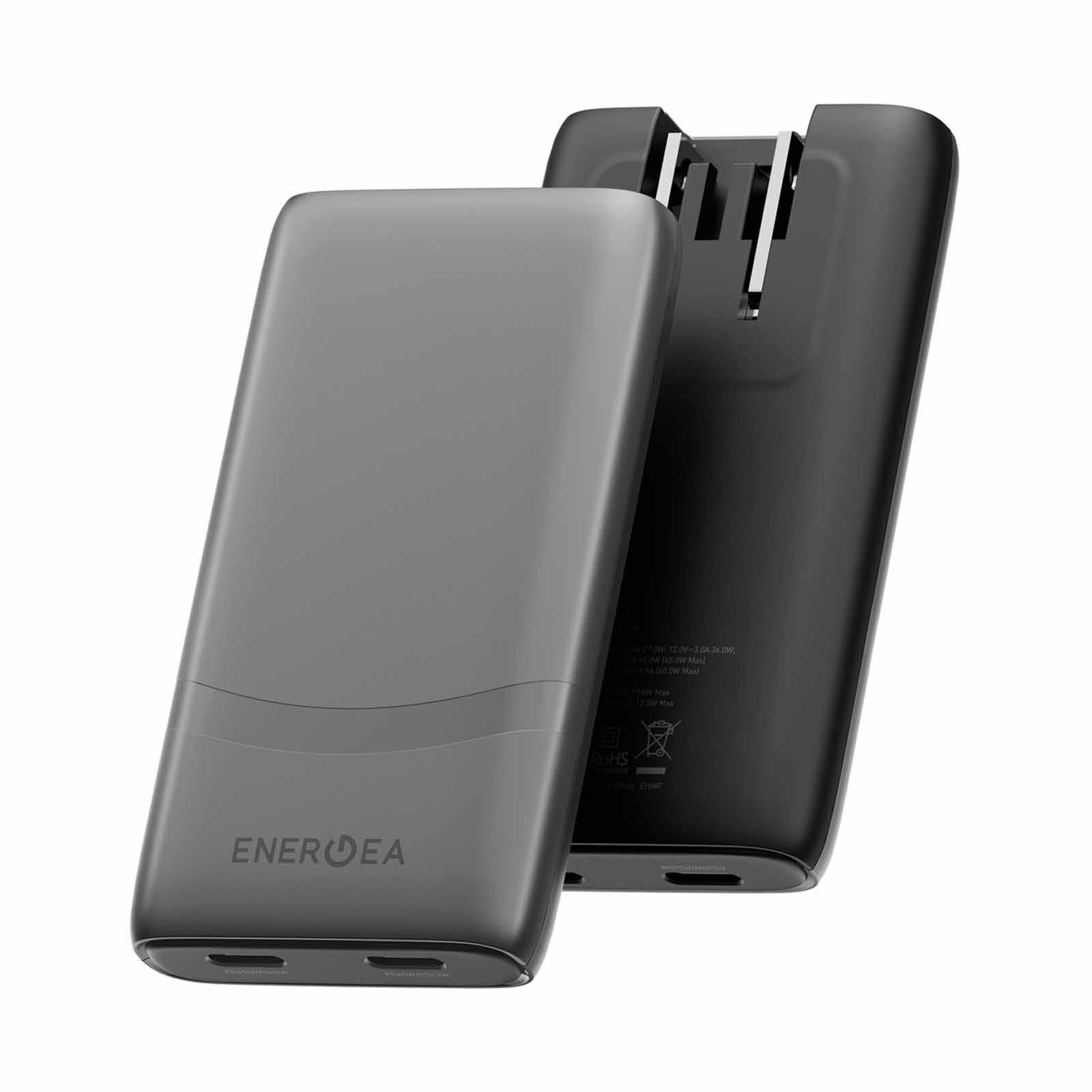 ENERGEA Travelworld Edge 65, 2c Pd/pps/qc3.0 Wall Charger,65w (us+uk+eu) - Gun TW-EDGE65-GUN-image 1
