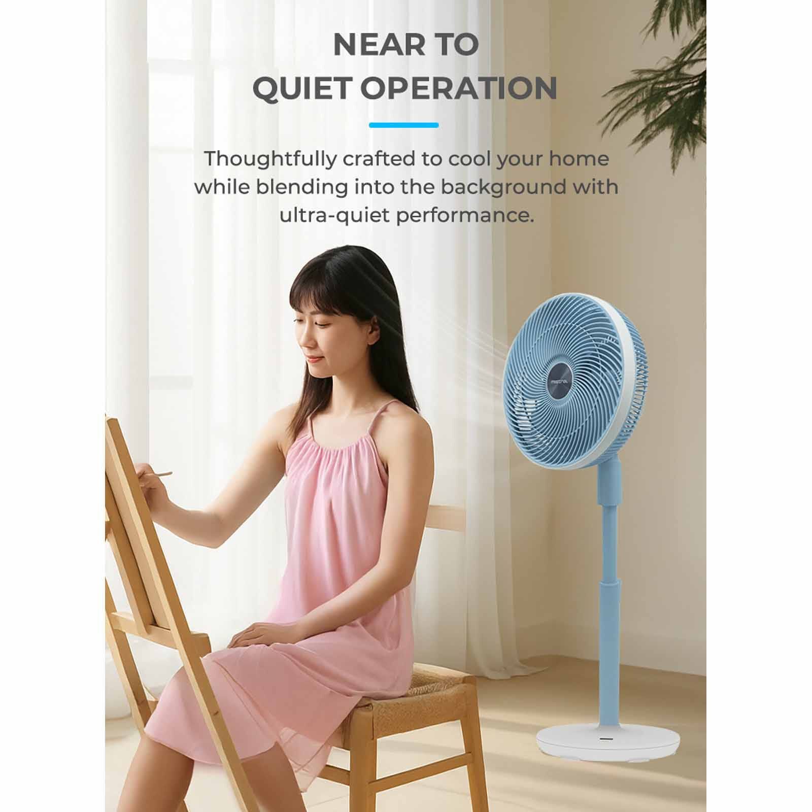 MISTRAL 12 In Bldc High Velocity Stand Fan With Remote & Wifi - Sky Blue MHV9812DRW-SB-image 5
