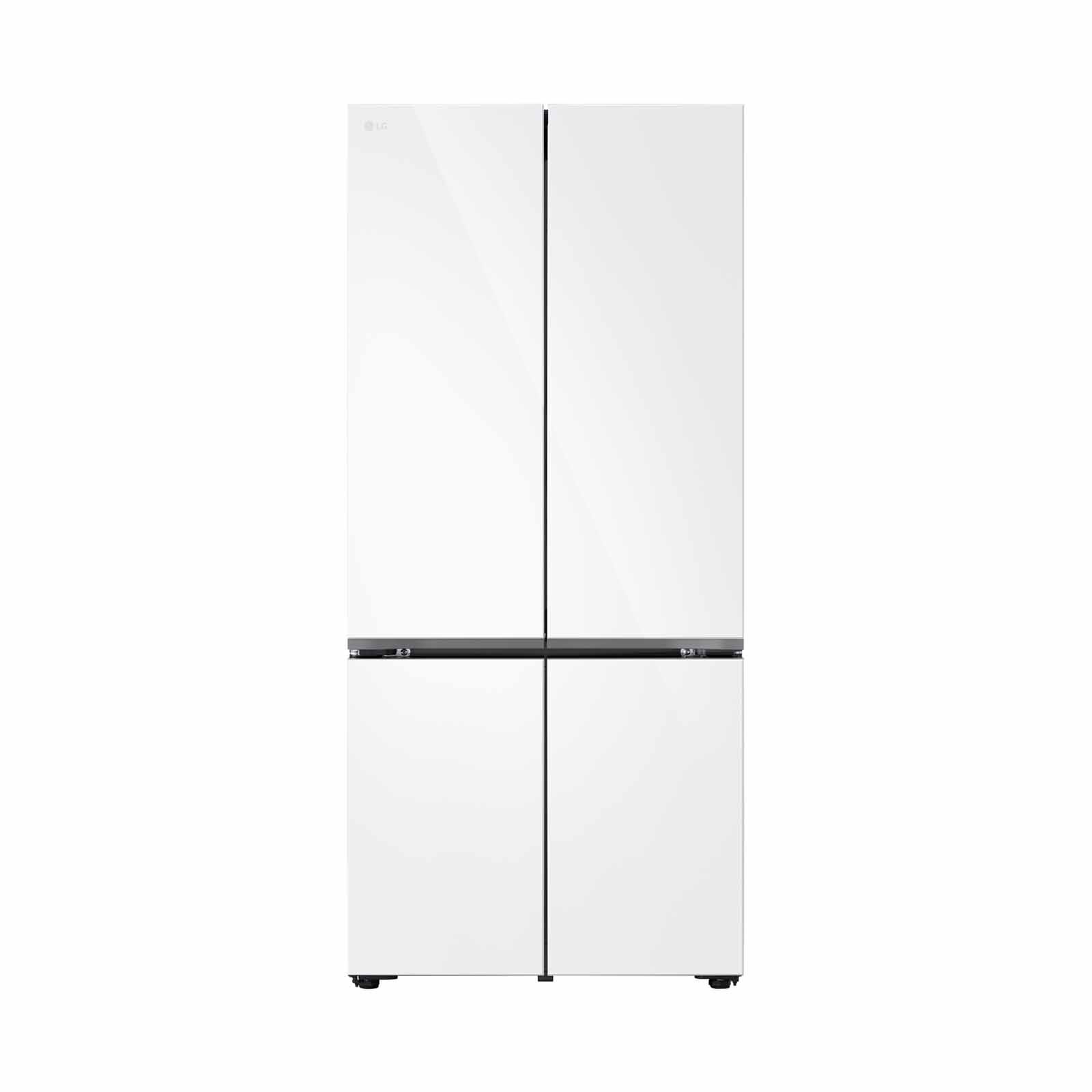LG 4 Door Fridge - Essence White Glass (611l) GF-B6174TW