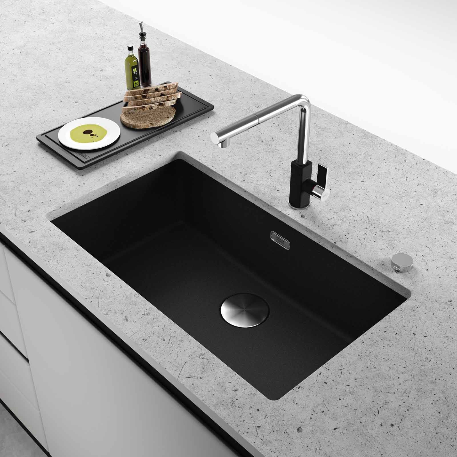 FRANKE Single Bowl Fragranite Kitchen Sink - Mrg 210-72 / 110-72-pl Platinum MARIS-image 2
