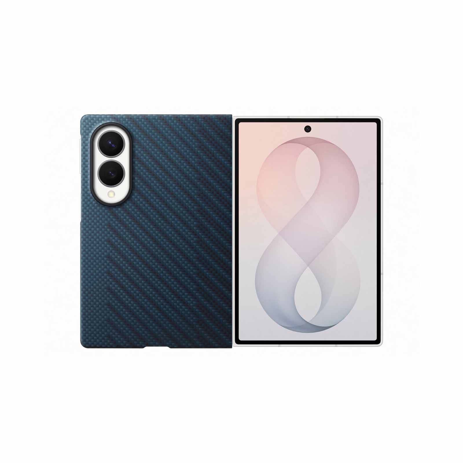 SAMSUNG Galaxy Z Fold8 Carbon Magnet Case Blue EF-KF971SNEGWW-image 1