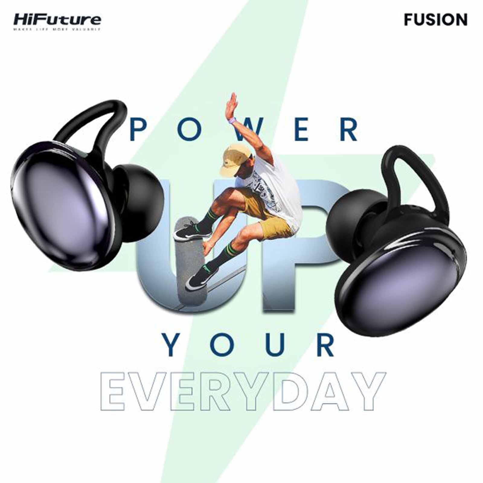 HIFUTURE Fusion Hybrid - Black Anc True Wireless Earbuds HEF5BK-image 7