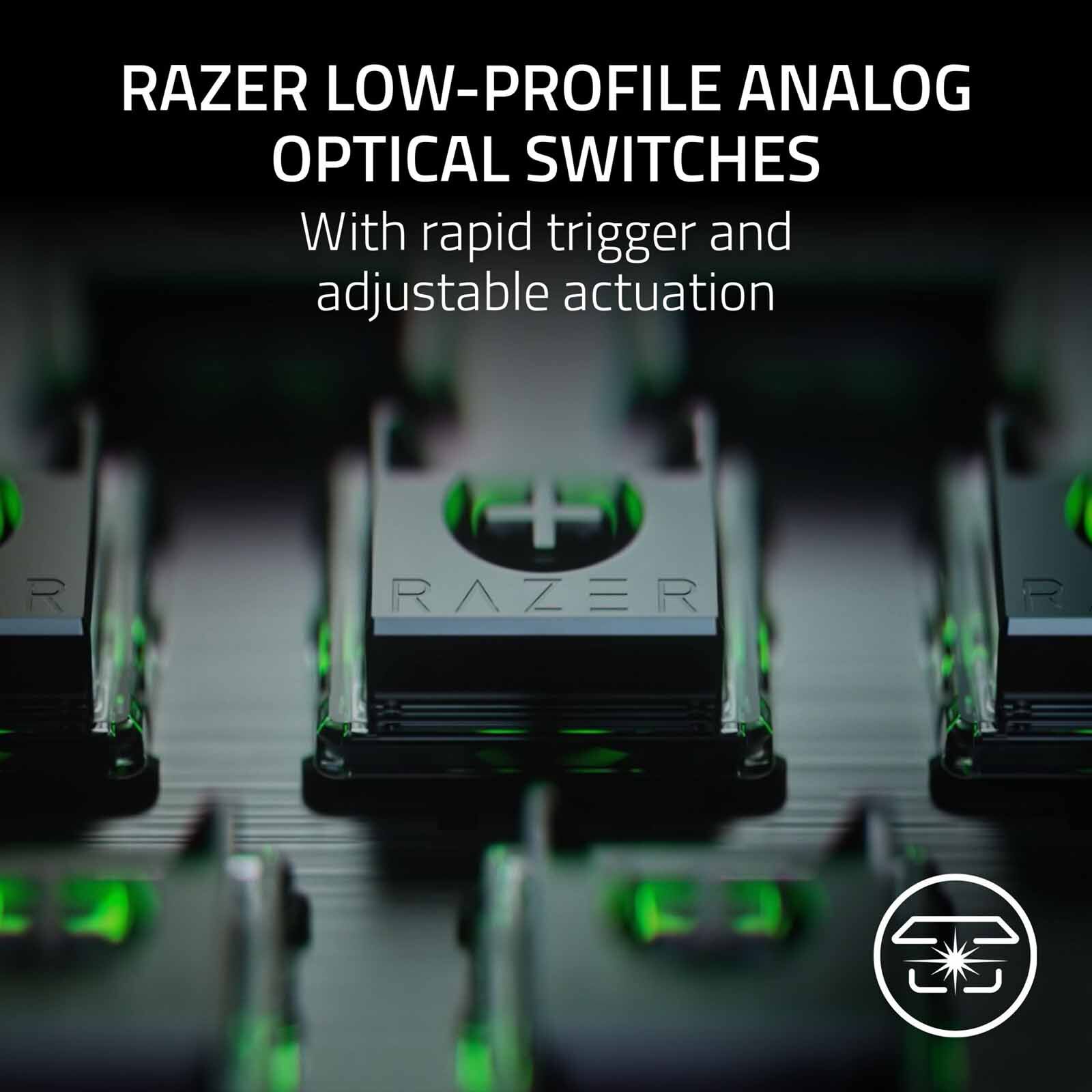 RAZER Huntsman V3 Pro Low-profile Tenkeyless 8khz - Analog Optical Esports Keyboard Frml RZ03-05850100-R3M1-image 4