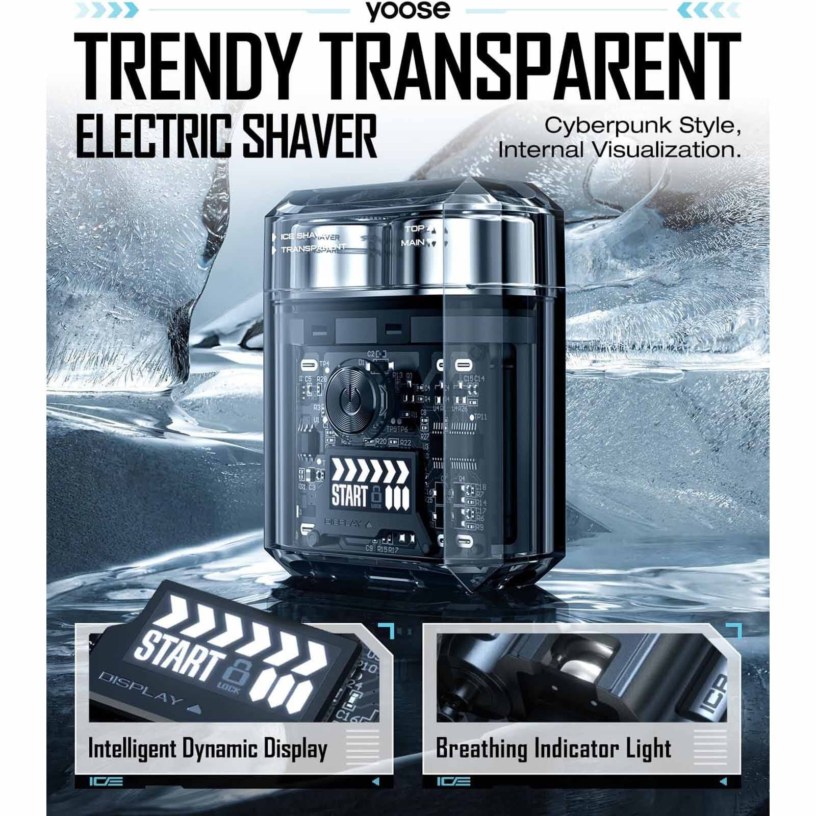 YOOSE Shaver- Grey ICE-image 4
