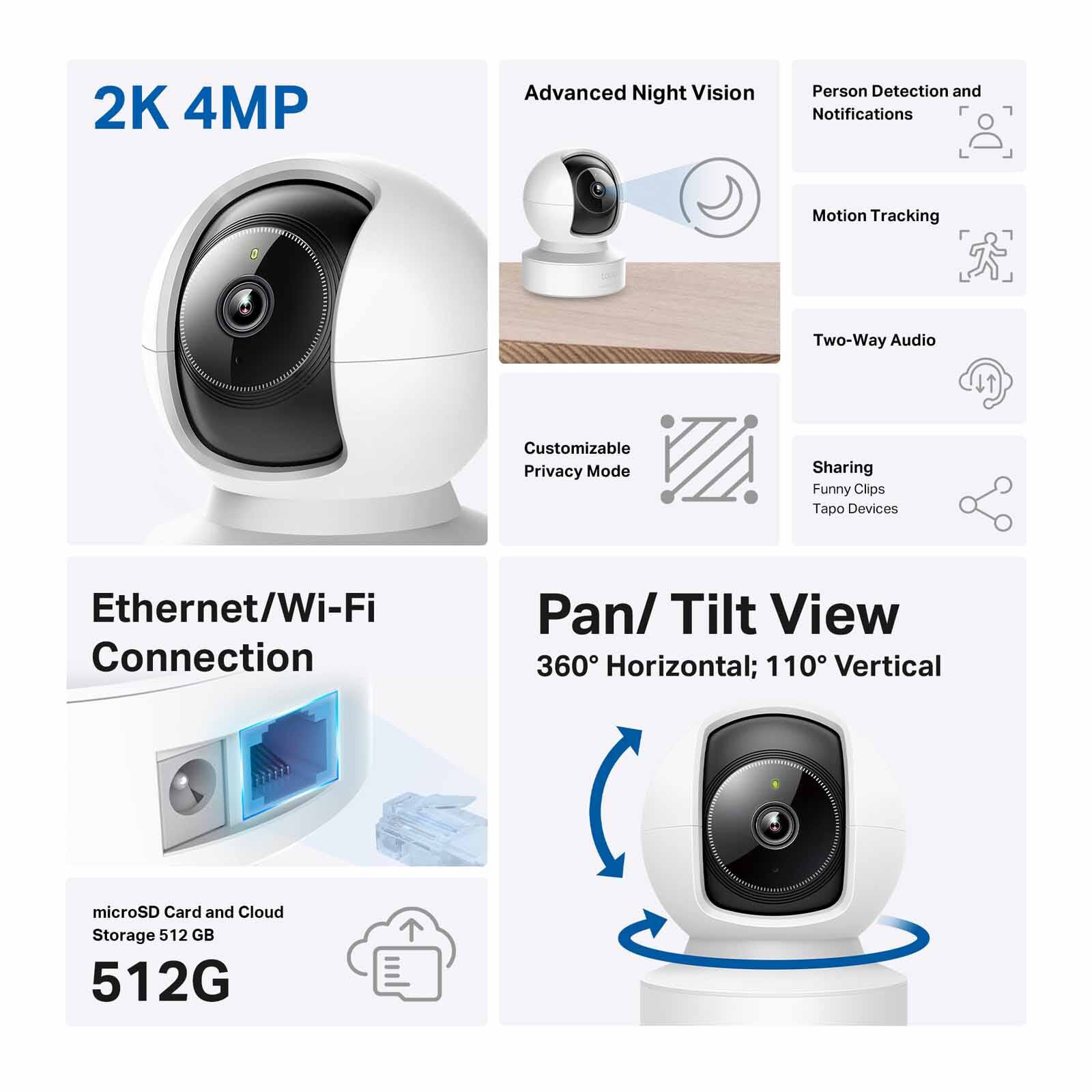 TP LINK Pan/tilt Ai Home Security Wi-fi Camera TAPO C222-image 8
