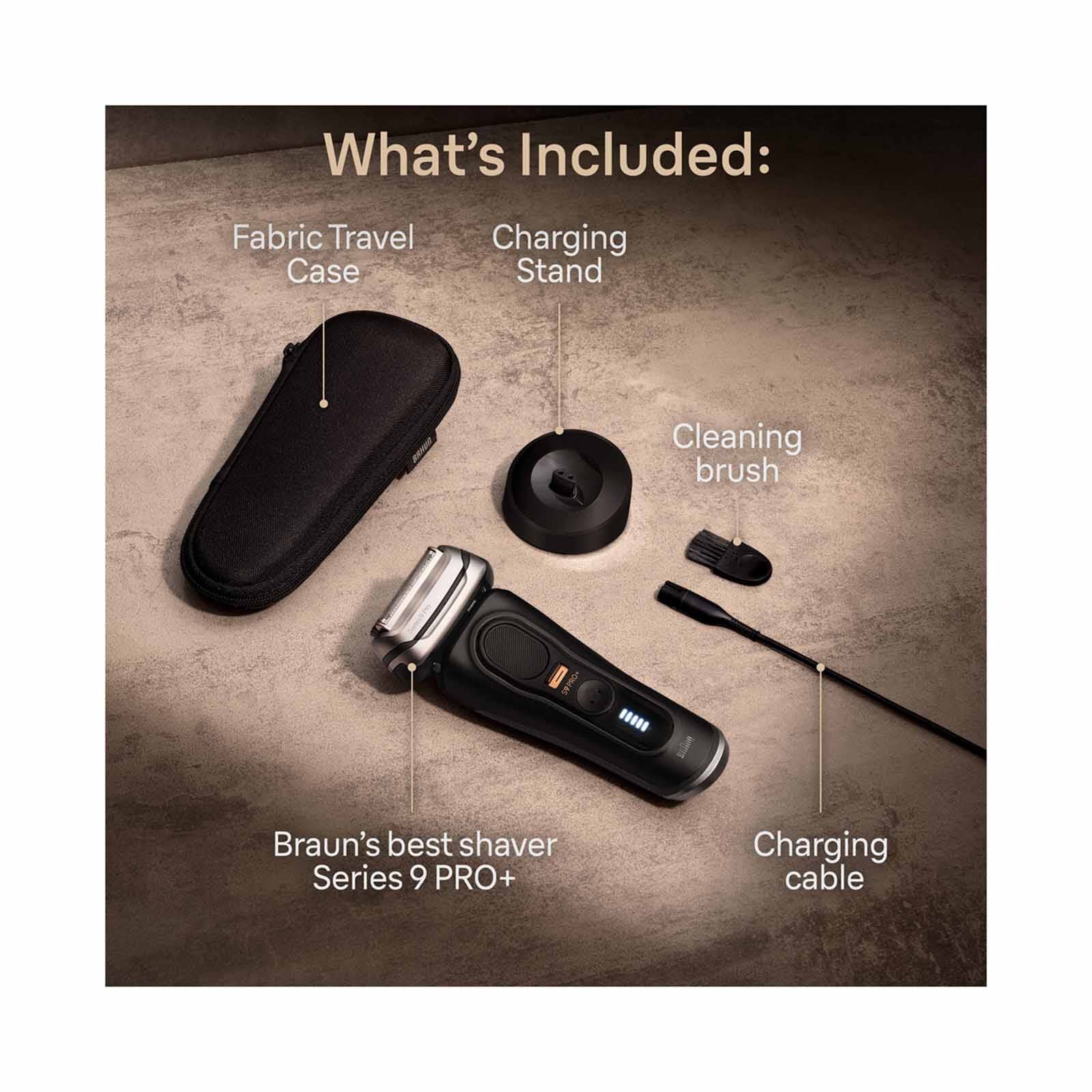 BRAUN Series 9 Pro+ Pro Wet & Dry Shaver With Charging Stand 9510S-image 6