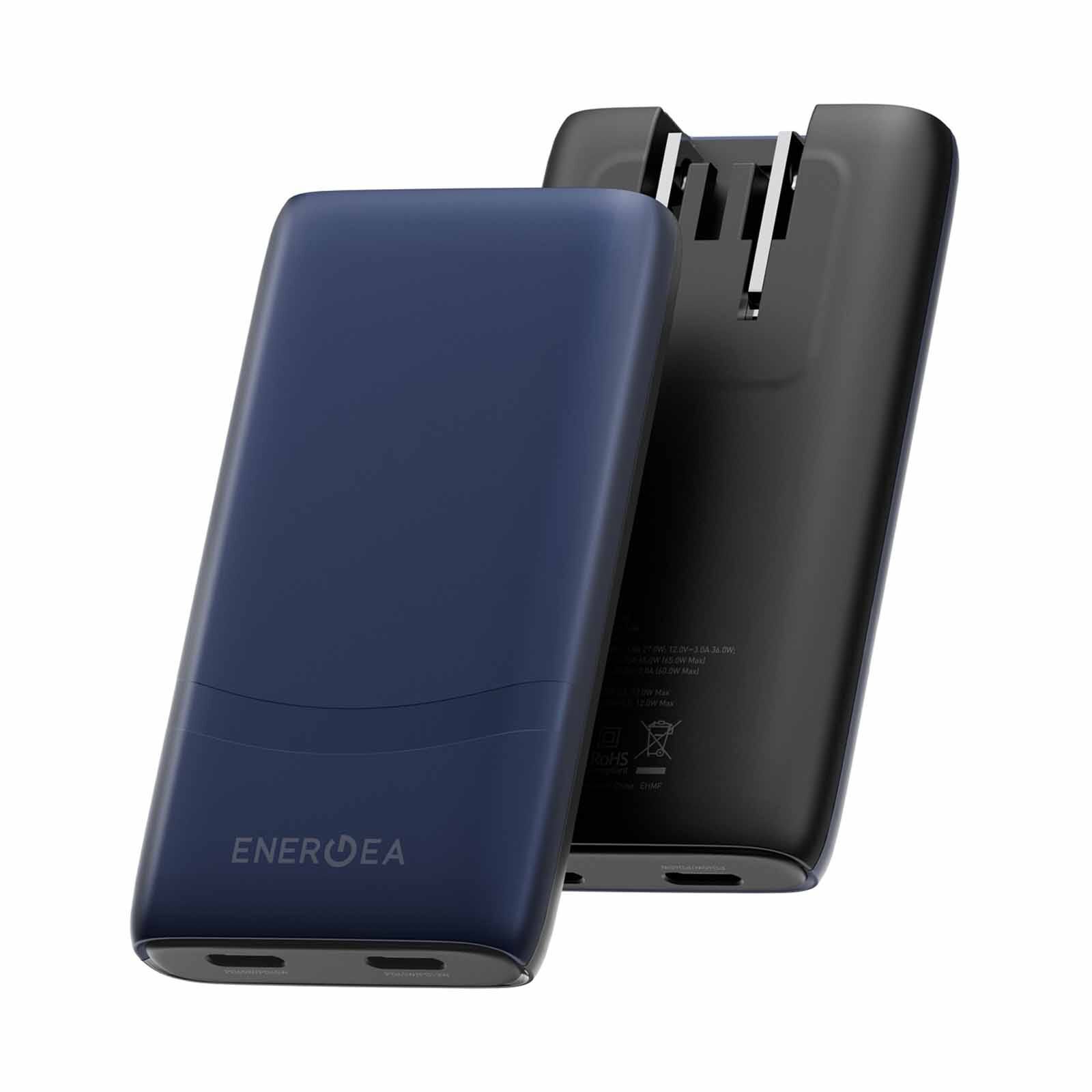 ENERGEA Travelworld Edge 65, 2c Pd/pps/qc3.0 Wall Charger,65w (us+uk+eu) - Blue TW-EDGE65-BLU-image 1