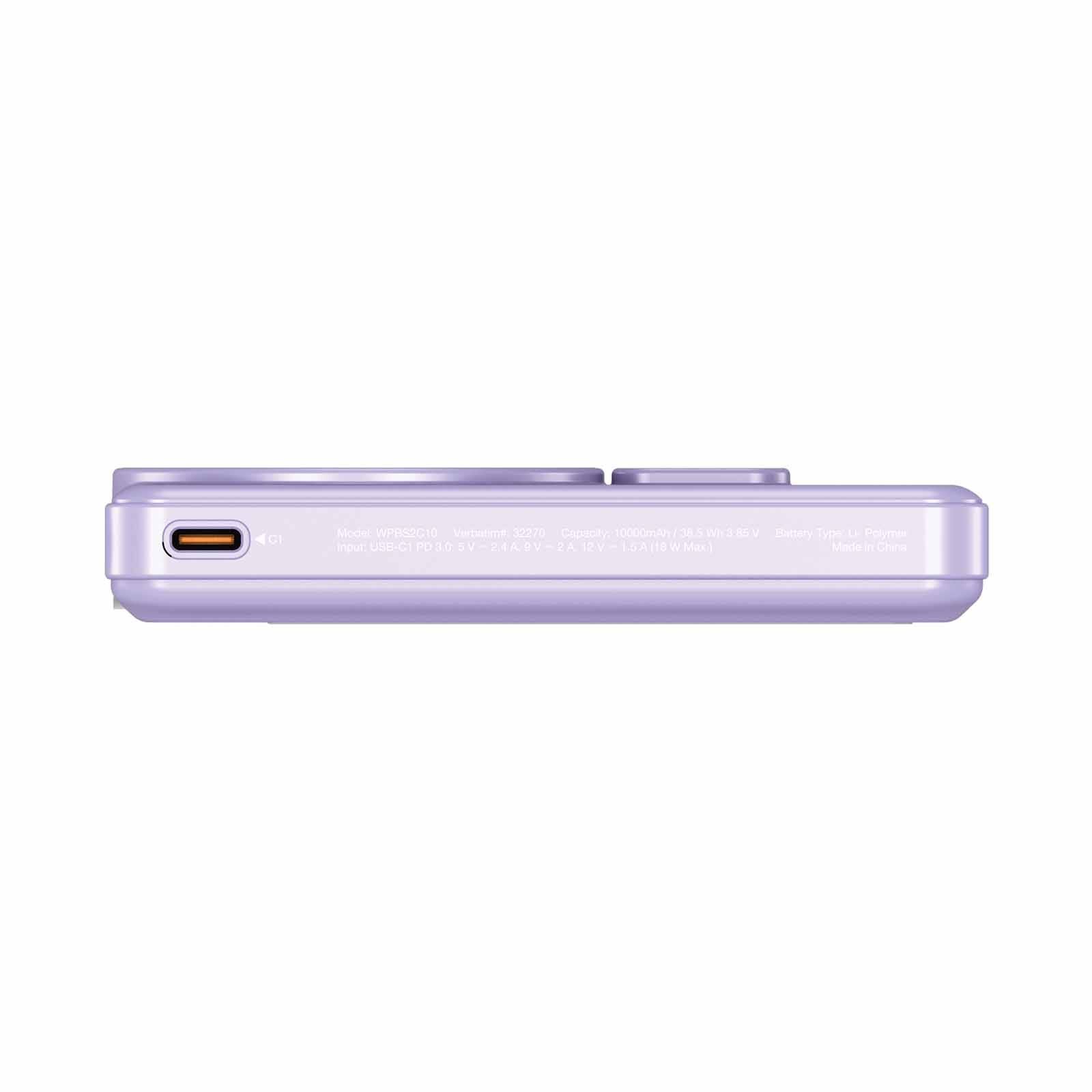 VERBATIM Powerbank Magnetic Wireless Charge 10000mah 2 X C Stand Purple VM32270-image 5