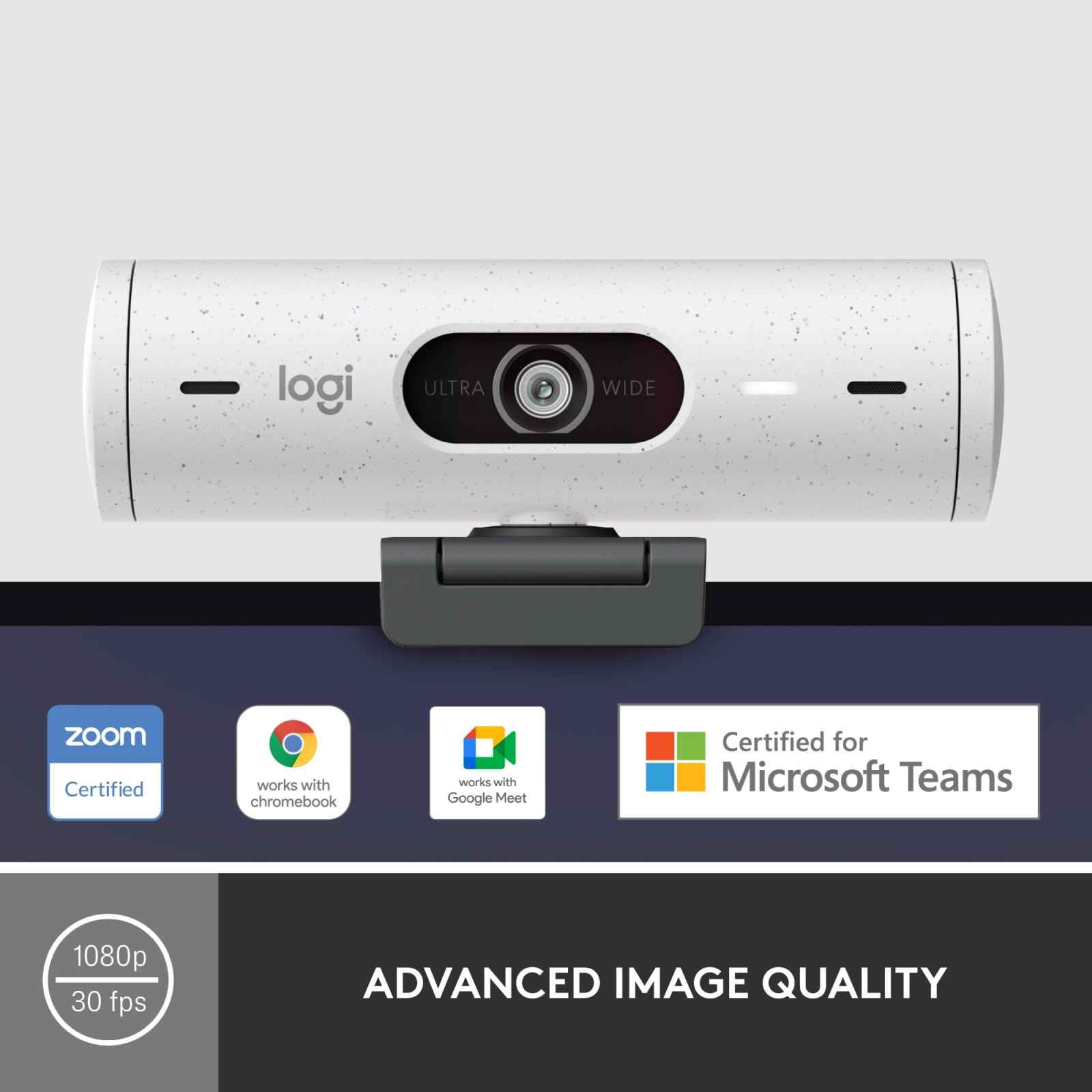LOGITECH Brio 500 Full Hd Webcam - Off White 960-001429-image 8