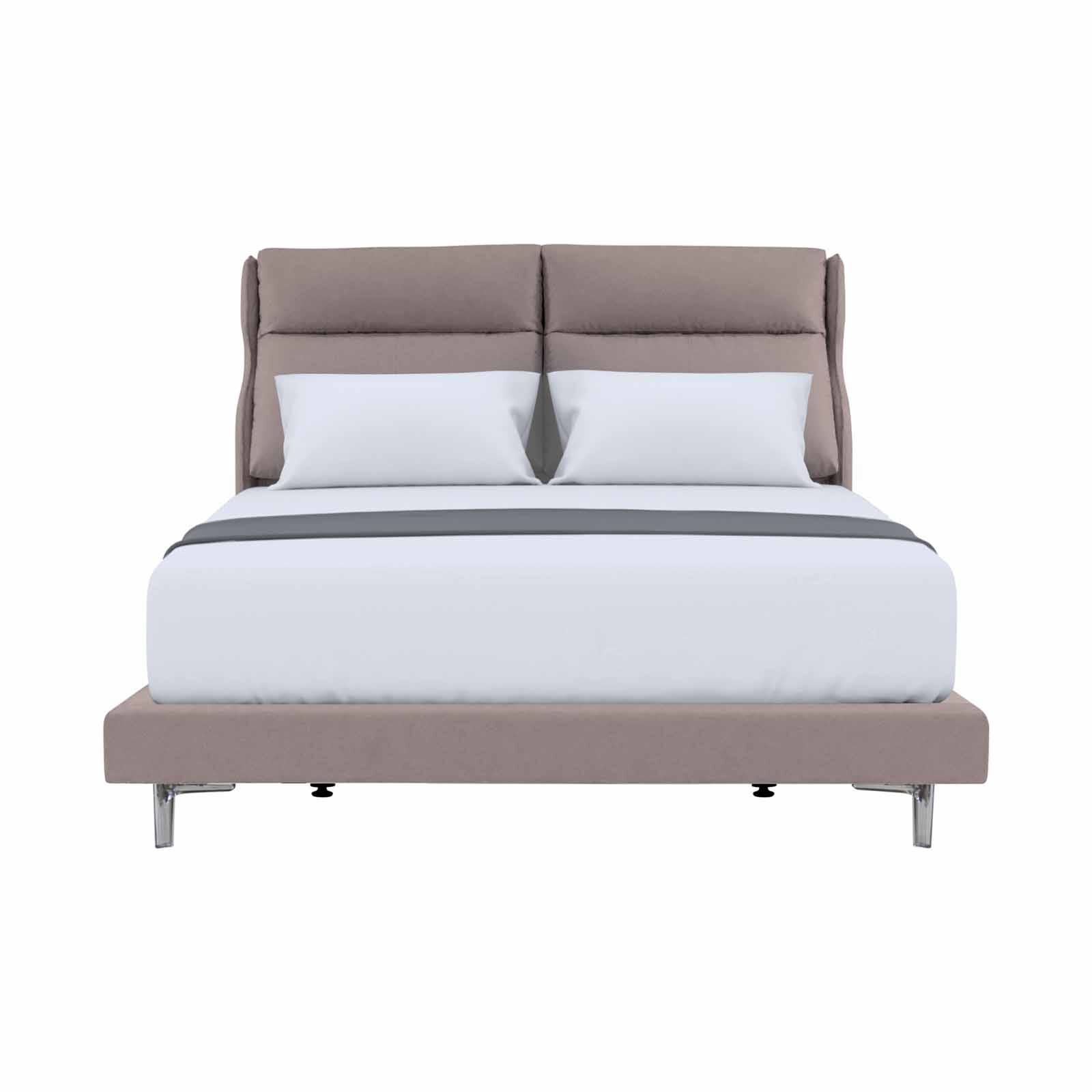 MAXCOIL Queen Size Bed Frame HOPKIN HEADBOARD WITH DIVAN 5 INCHES /8 INCHES