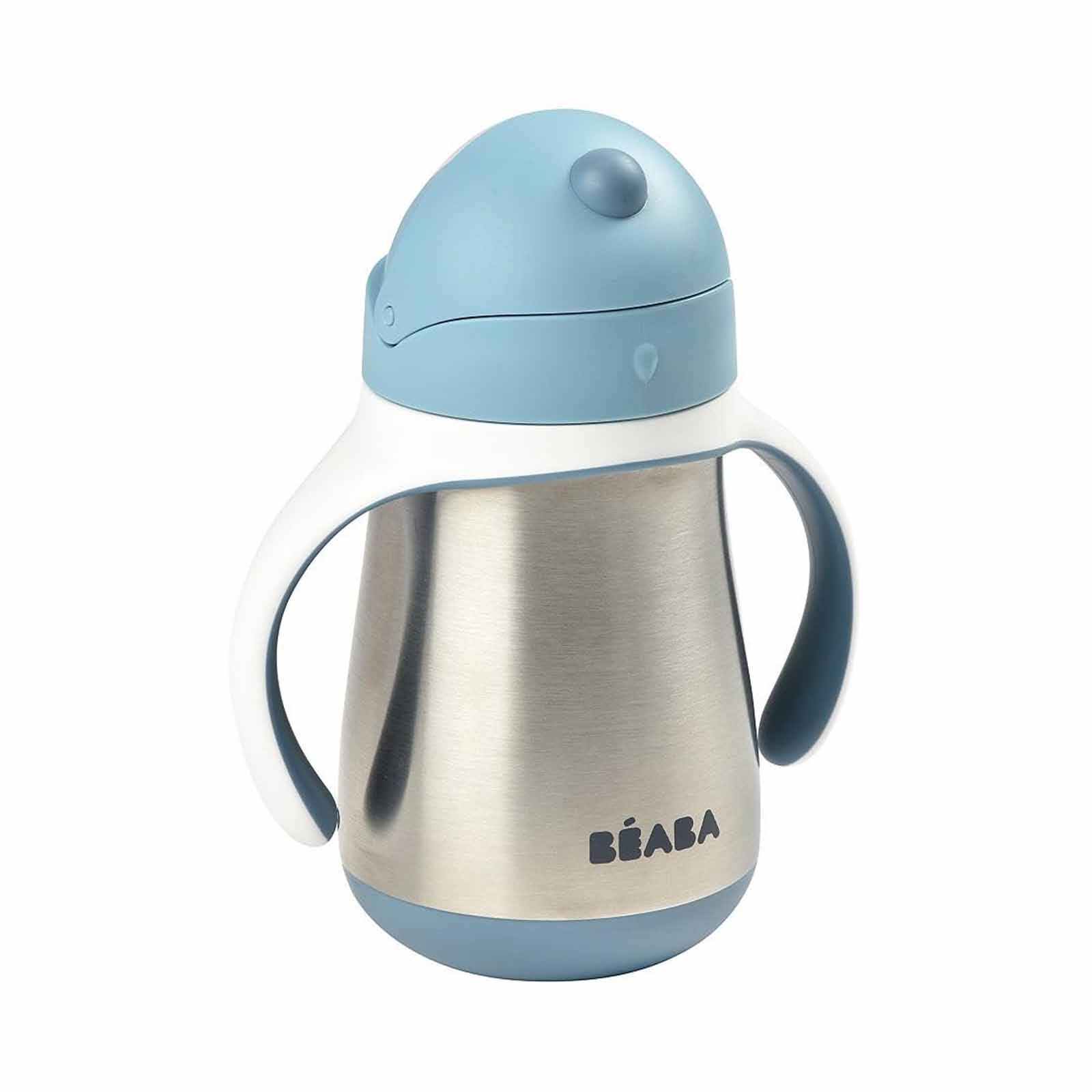BEABA Straw Cup 250ml - Windy Blue (online) STAINLESS STEEL-image 6