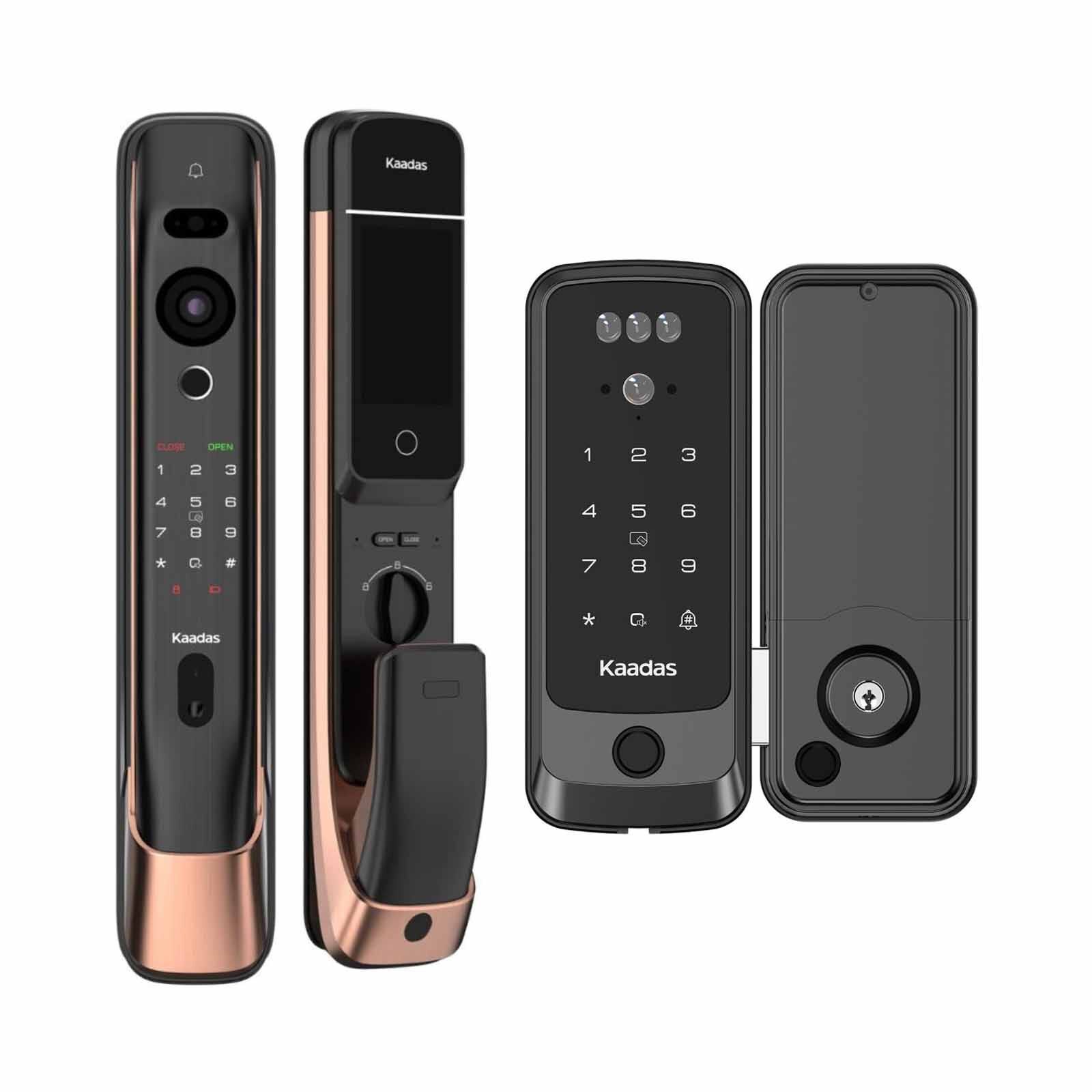 KAADAS Door + Gate Locks Bundle K20 PRO MAX COPPER + R9KFV-image 1