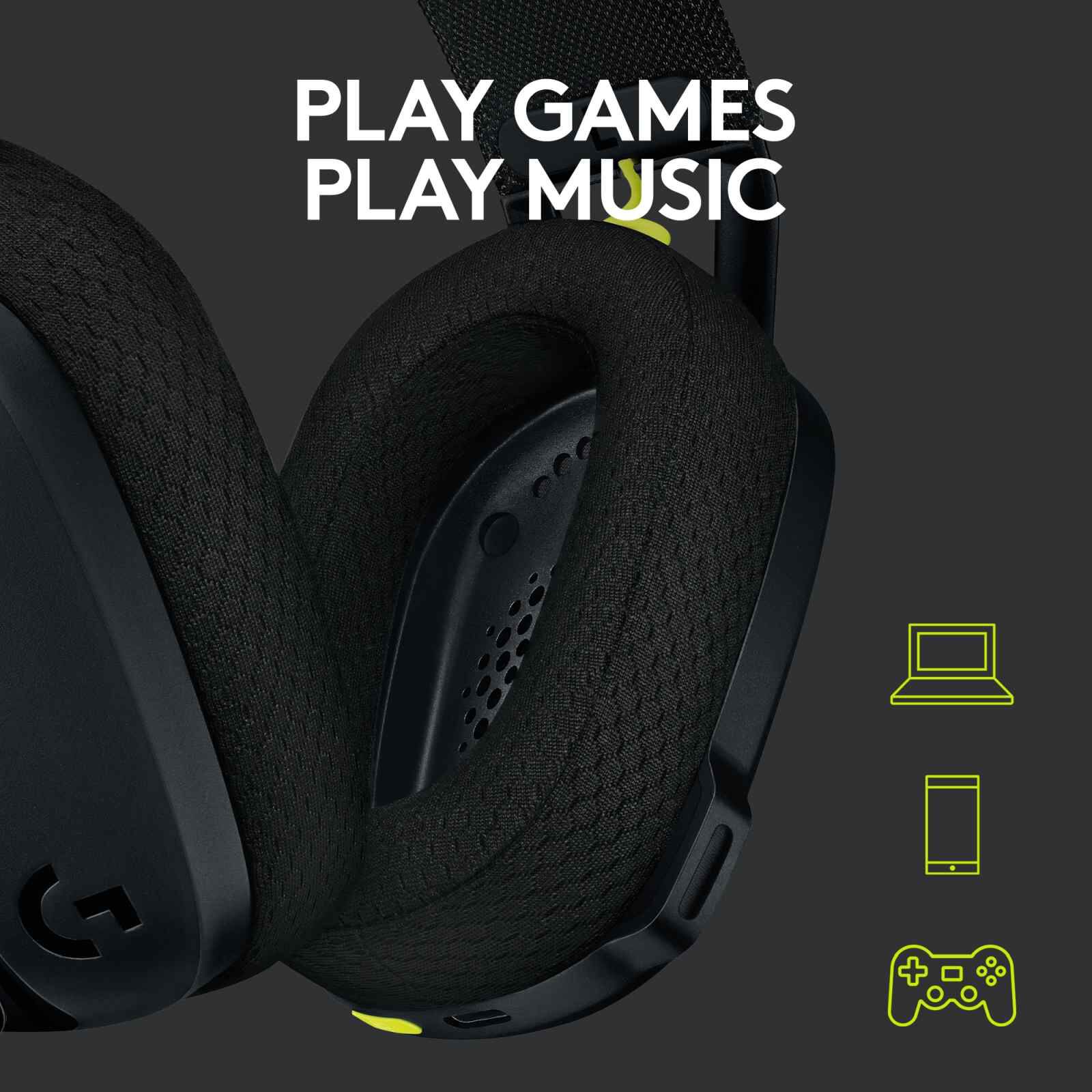 LOGITECH G435 Wireless Gaming Headset Black 981-001051-image 16