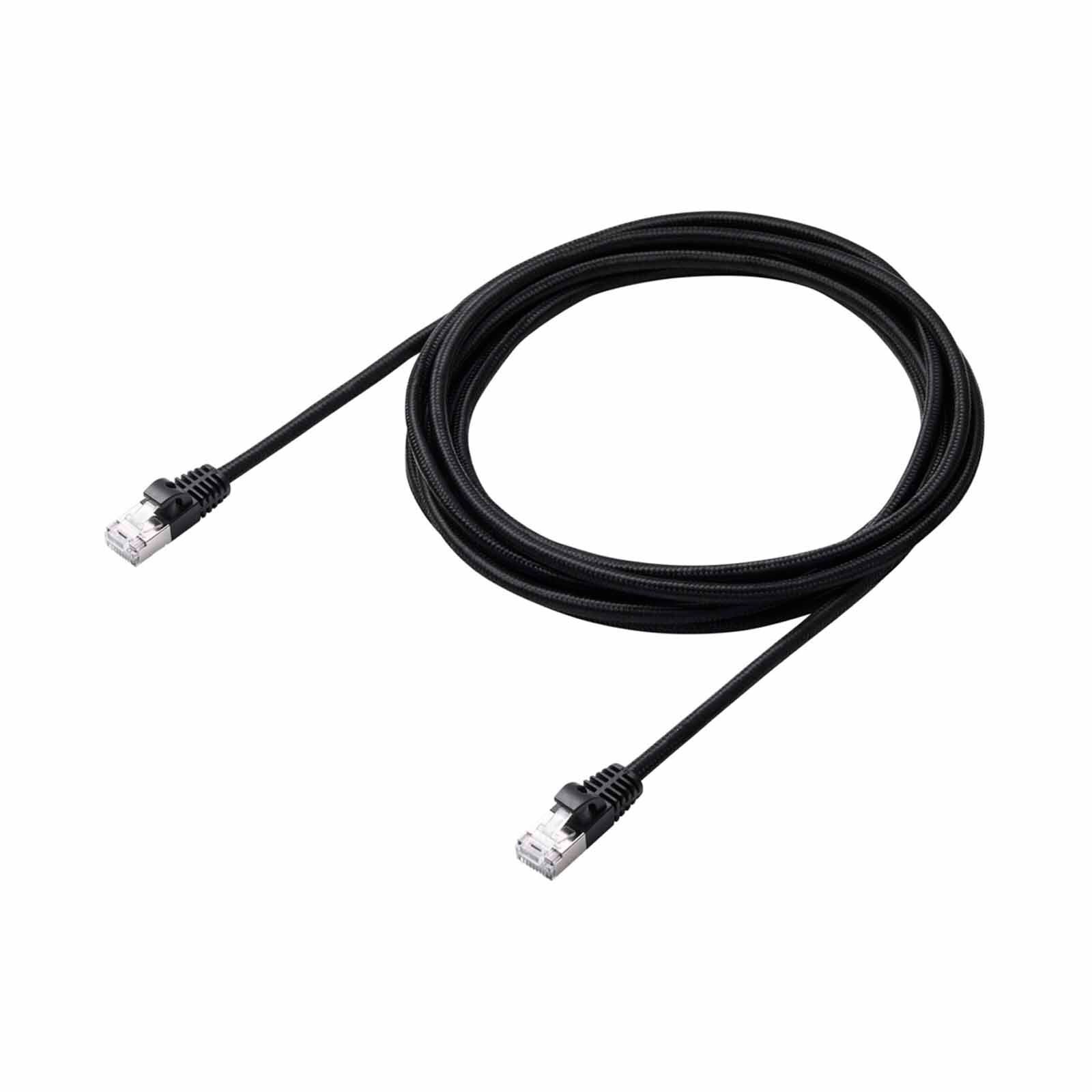 ELECOM Cat 7 Lan Cable Mesh 3m - Black LD-TWSM/BK30-image 5