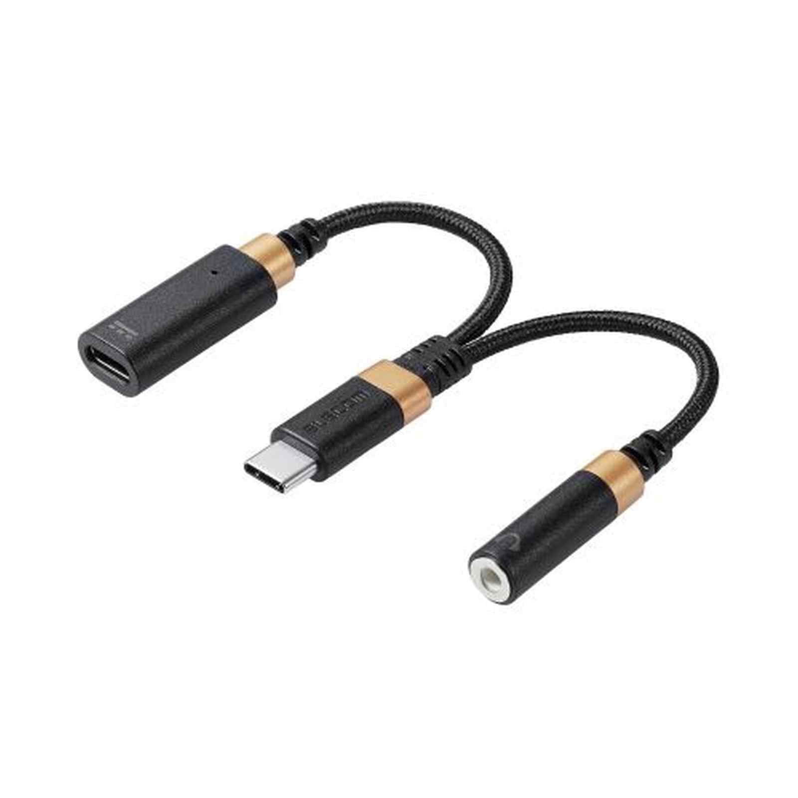 ELECOM Usc C To 3.5mm Conversion MPA-C35CSDPDBK-image 1