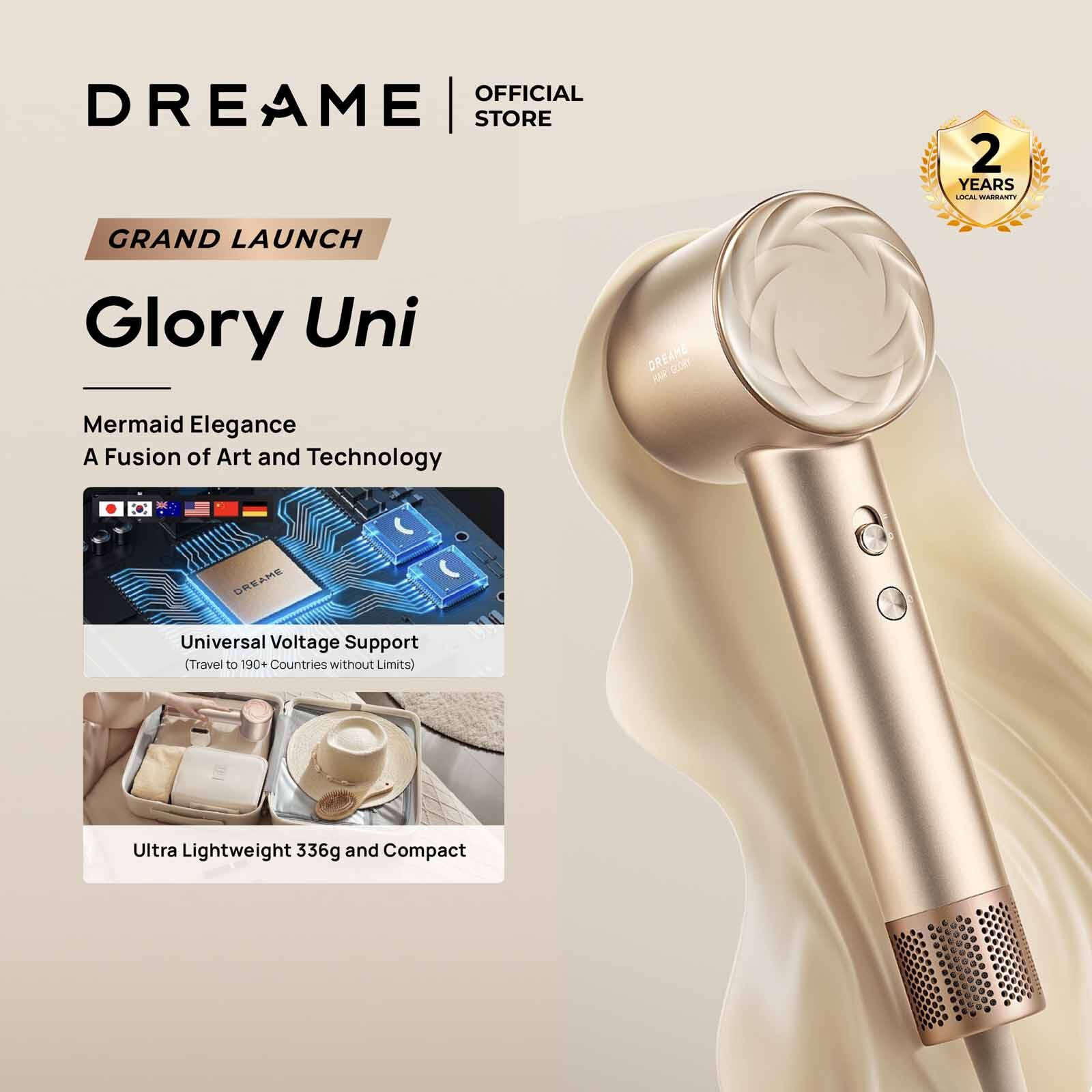 DREAME Glory Uni High-speed Hair Dryer (1400w) - Grey DM-GLRUNI-BK-image 4