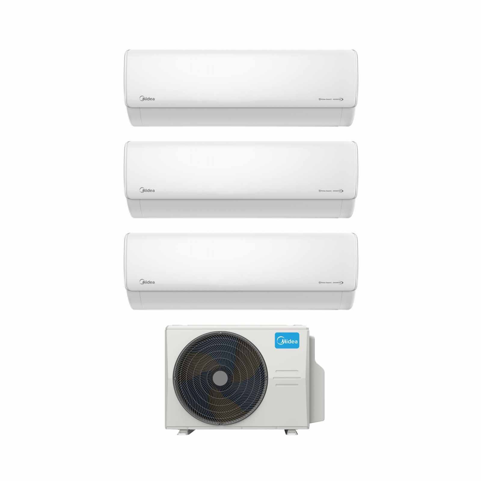 MIDEA Midea Mce 28k Condenser System 3 (9000btu X 2, 12000btu X 1) MCE-3M28E + MCEID-09PRO X 2/MCEID-12PRO