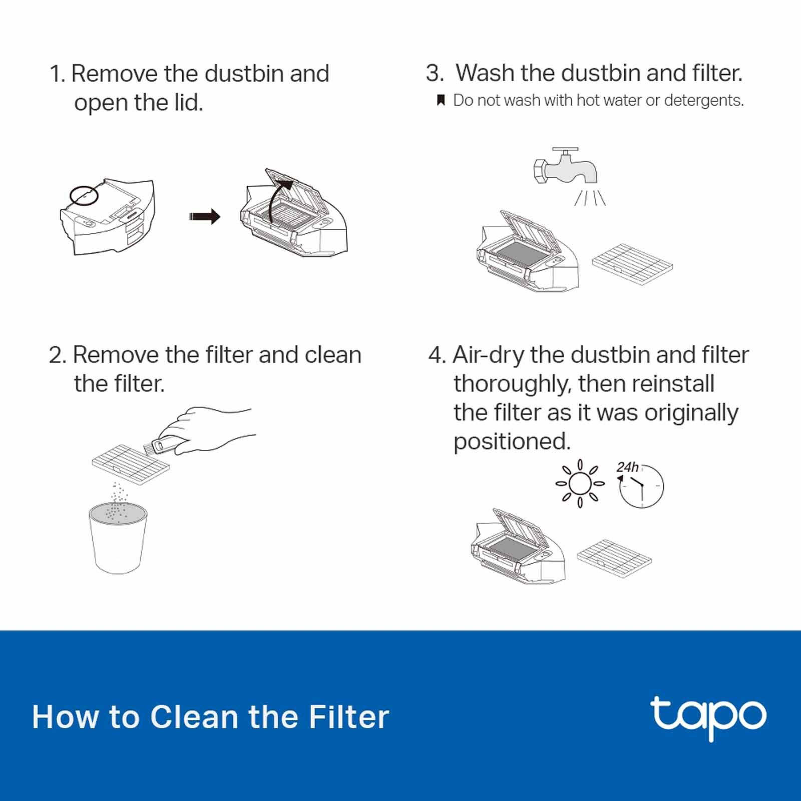 TP LINK Robot Vacuum Replacement Kit TPL-TAPO RVA105-image 9