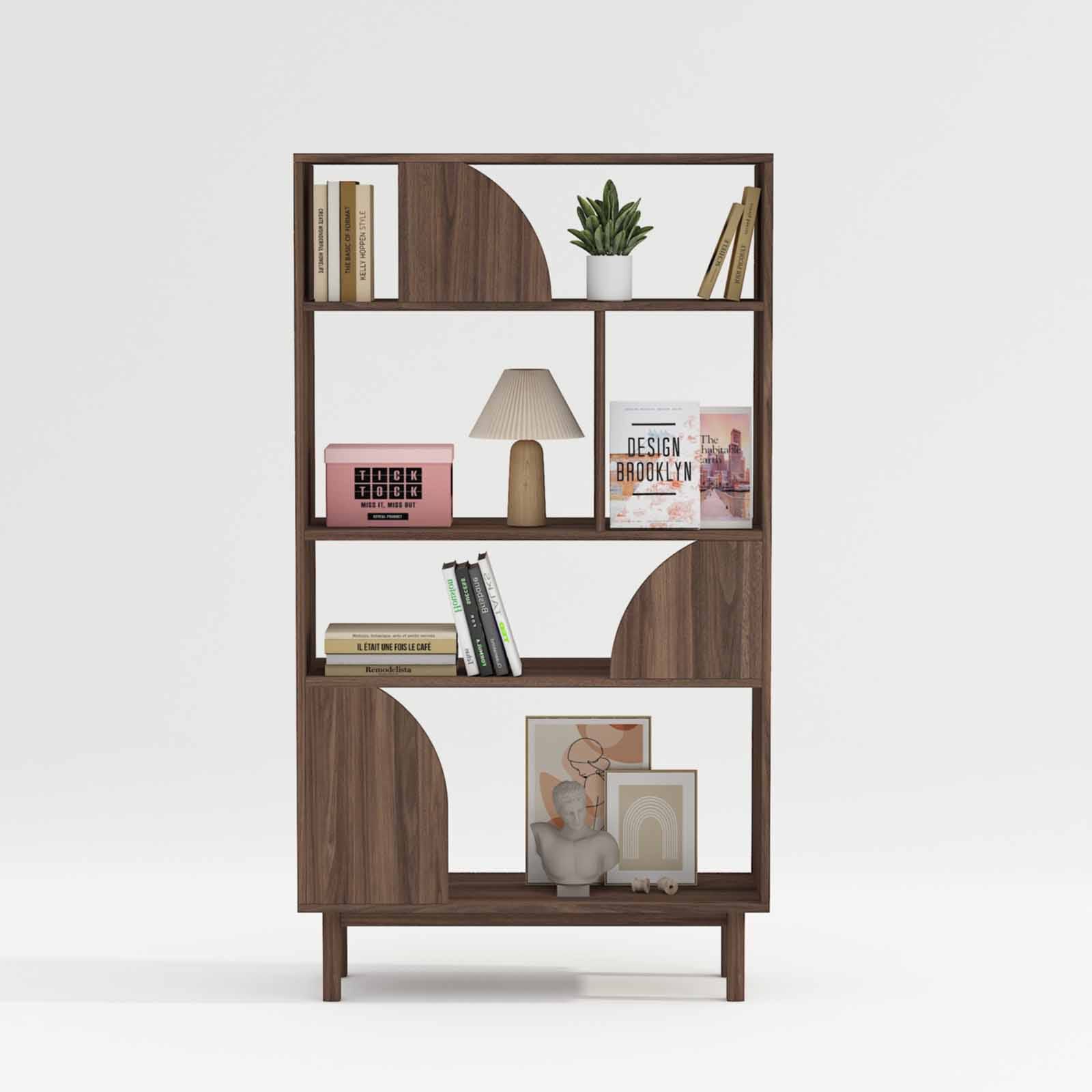 MUZE Dividers/ Bookcase - Walnut GIANA