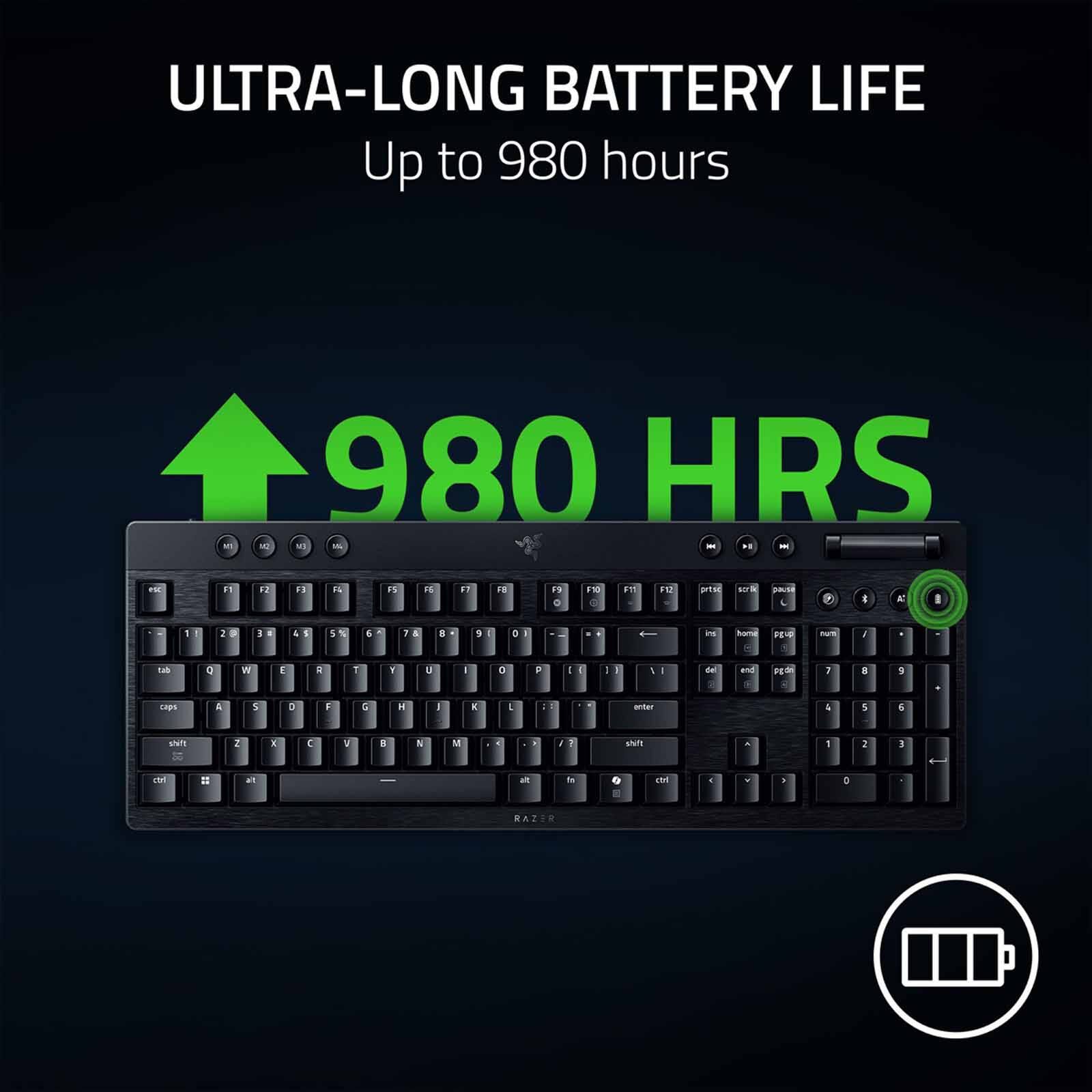RAZER Blackwidow V4 Low-profile Hyperspeed (orange Tactile Switch) - Us Layout - Frml RZ03-05270800-R3M1-image 3