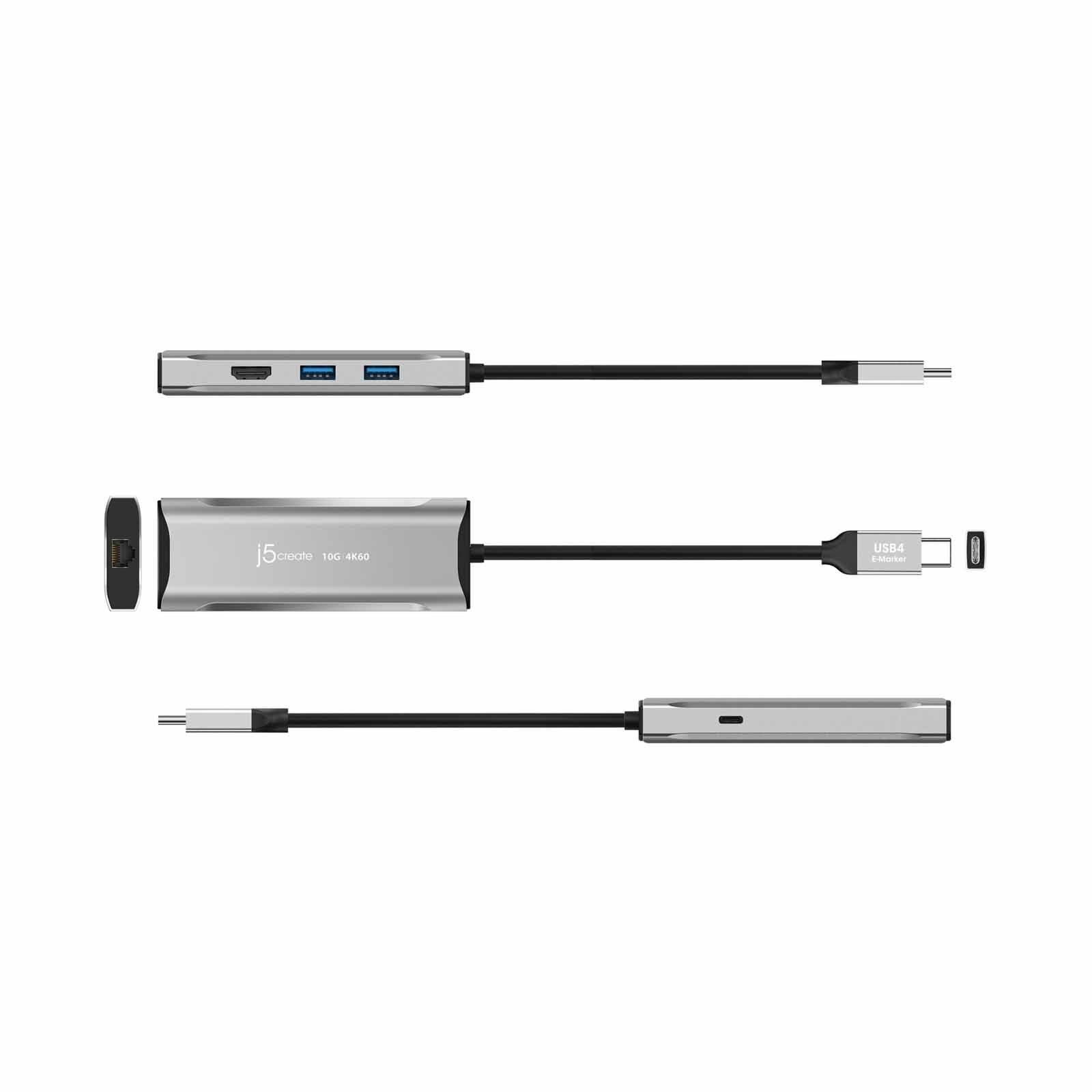 J5CREATE 4k60 Elite Usb-c 10gbps Travel Dock JCD392-image 6