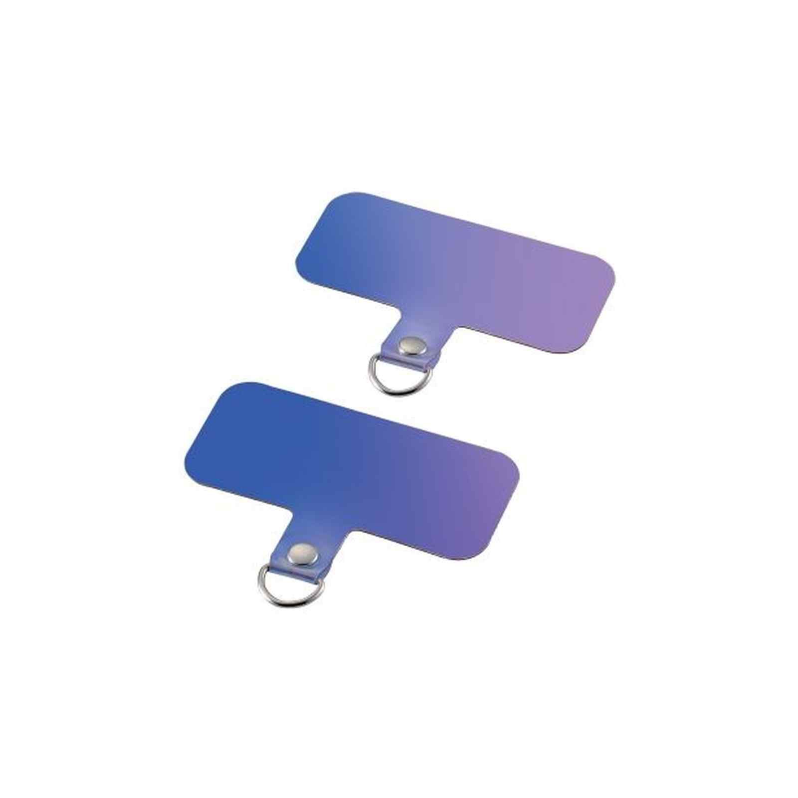 ELECOM Smartphone Strap Holder Sheet 1 Hole 2 Pcs Aurora P-STHD1ACR